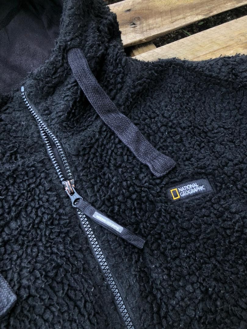 Vintage National Geographic Fleece Hooded Jacket Size US M / EU 48-50 / 2 - 5 Thumbnail