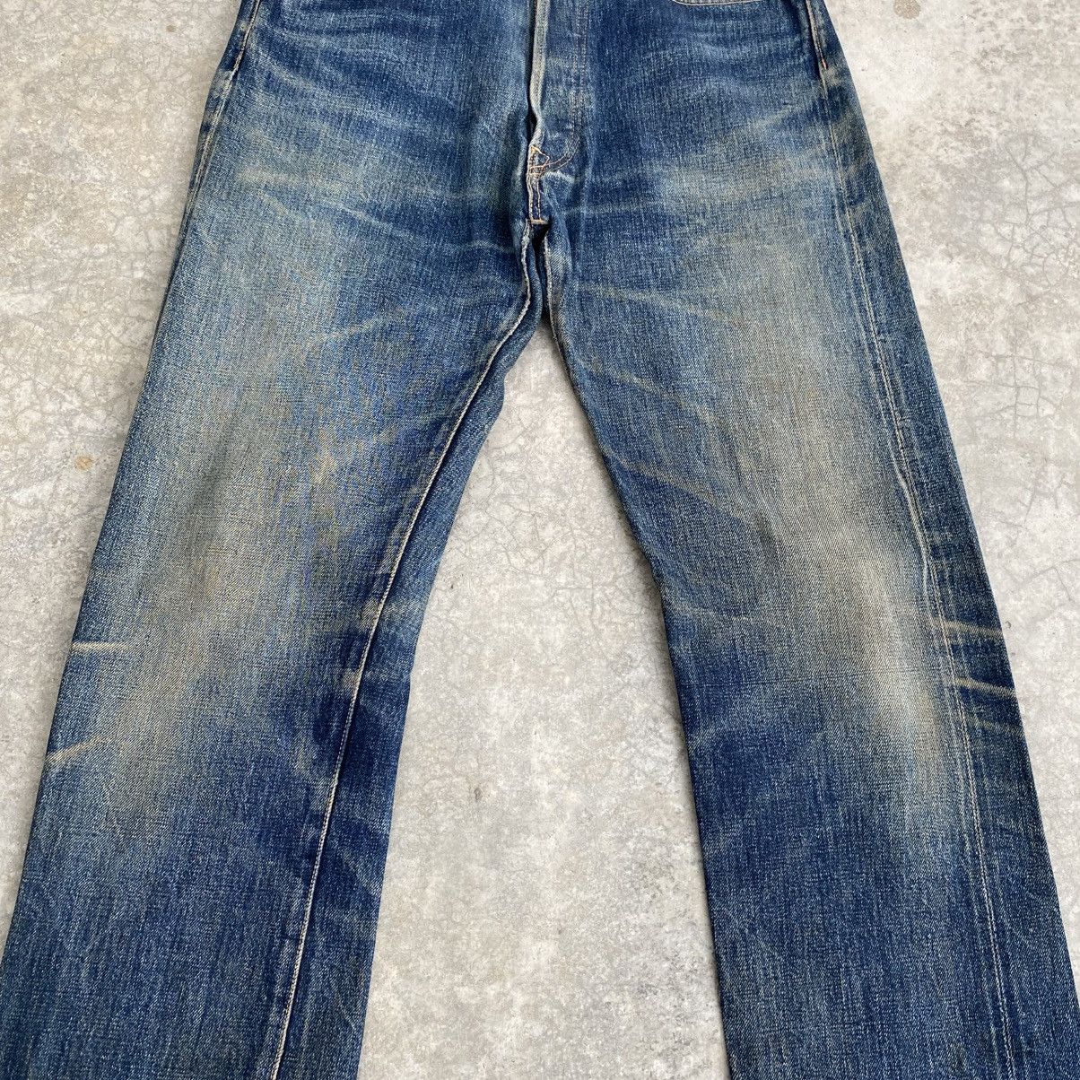 Denime Vintage 90’s Denime Faded Blue Distressed Selvedge Jeans Size US 30 / EU 46 - 6 Thumbnail