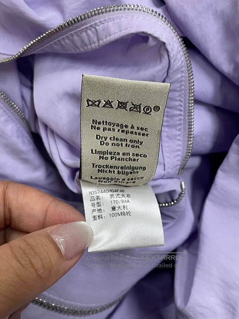 Hermes Hermes Purple Trench Coat, Loose Fit Size US M / EU 48-50 / 2 - 5 Thumbnail