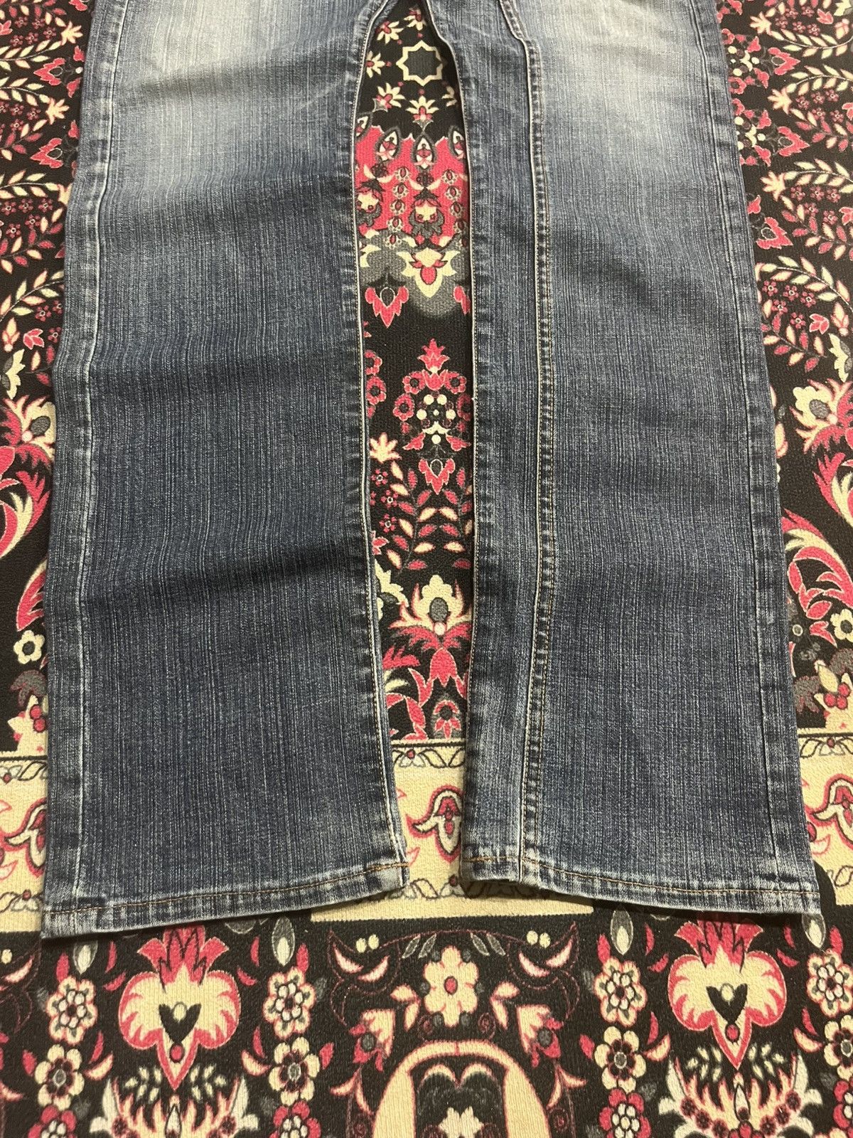 CABANE de ZUCCa Cabbane de Zucca Asymmetrical 11 Button Blue Washed Jeans Size US 30 / EU 46 - 9 Thumbnail