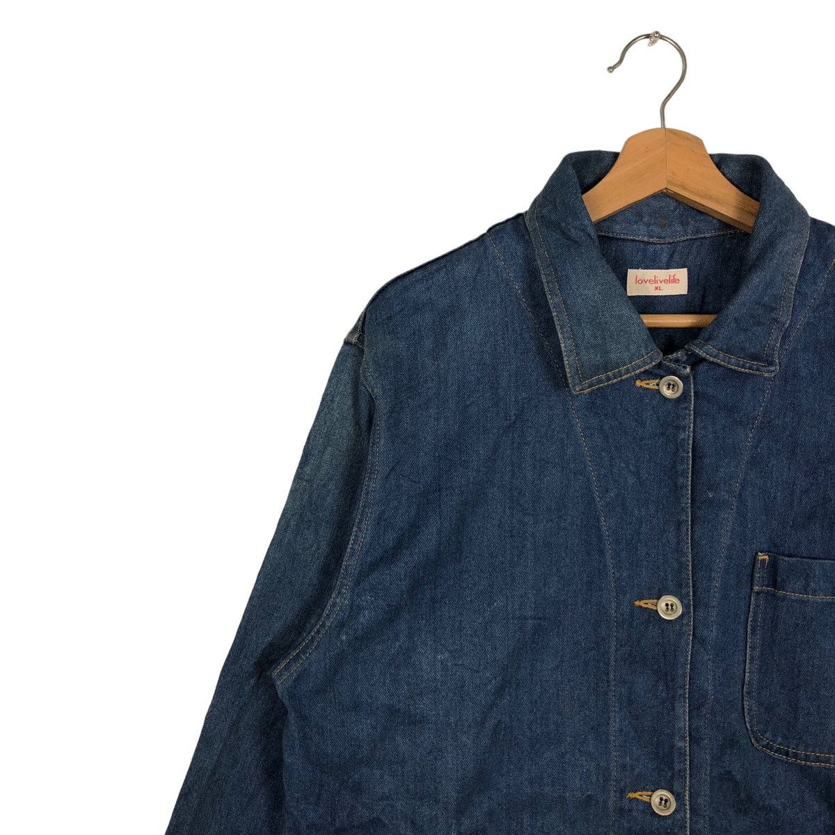 Japanese Brand 🔥Chore Work Denim Jacket Lovelivelife Issey Miyake Design Size US XL / EU 56 / 4 - 7 Thumbnail