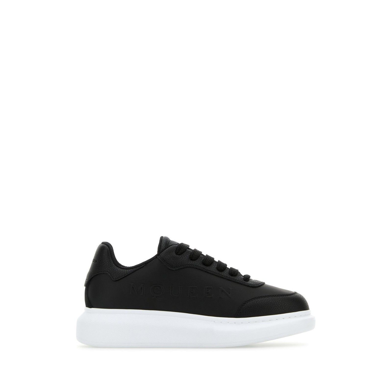 Alexander McQueen ALEXANDER MCQUEEN Black Leather Sneakers New & Authentic (Wo Size US 7 / IT 37 - 5 Thumbnail
