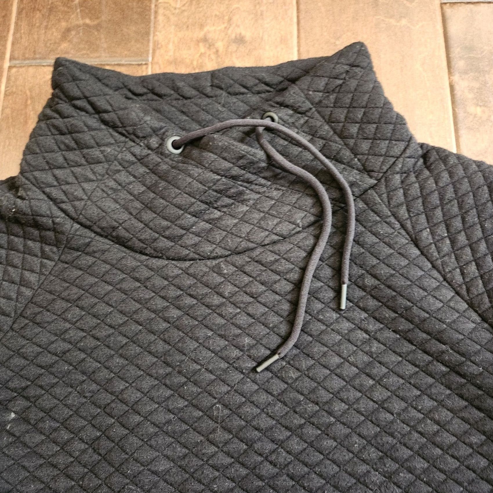 tentree Green Tea Sweatshirt Black Quilted Long Sleeve Pullover M Women Adults Medium Oversized Knit Flier? Size M / US 6-8 / IT 42-44 - 6 Thumbnail