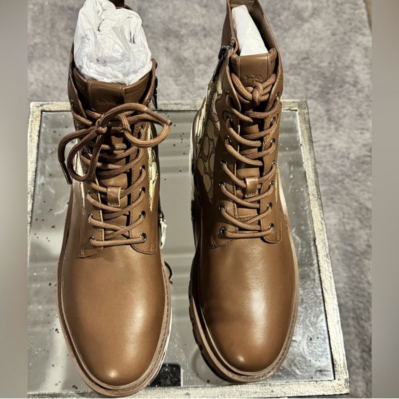 Coach Citysole Lace Up Boot In Signature Jacquard Size US 11 / EU 44 - 5 Thumbnail