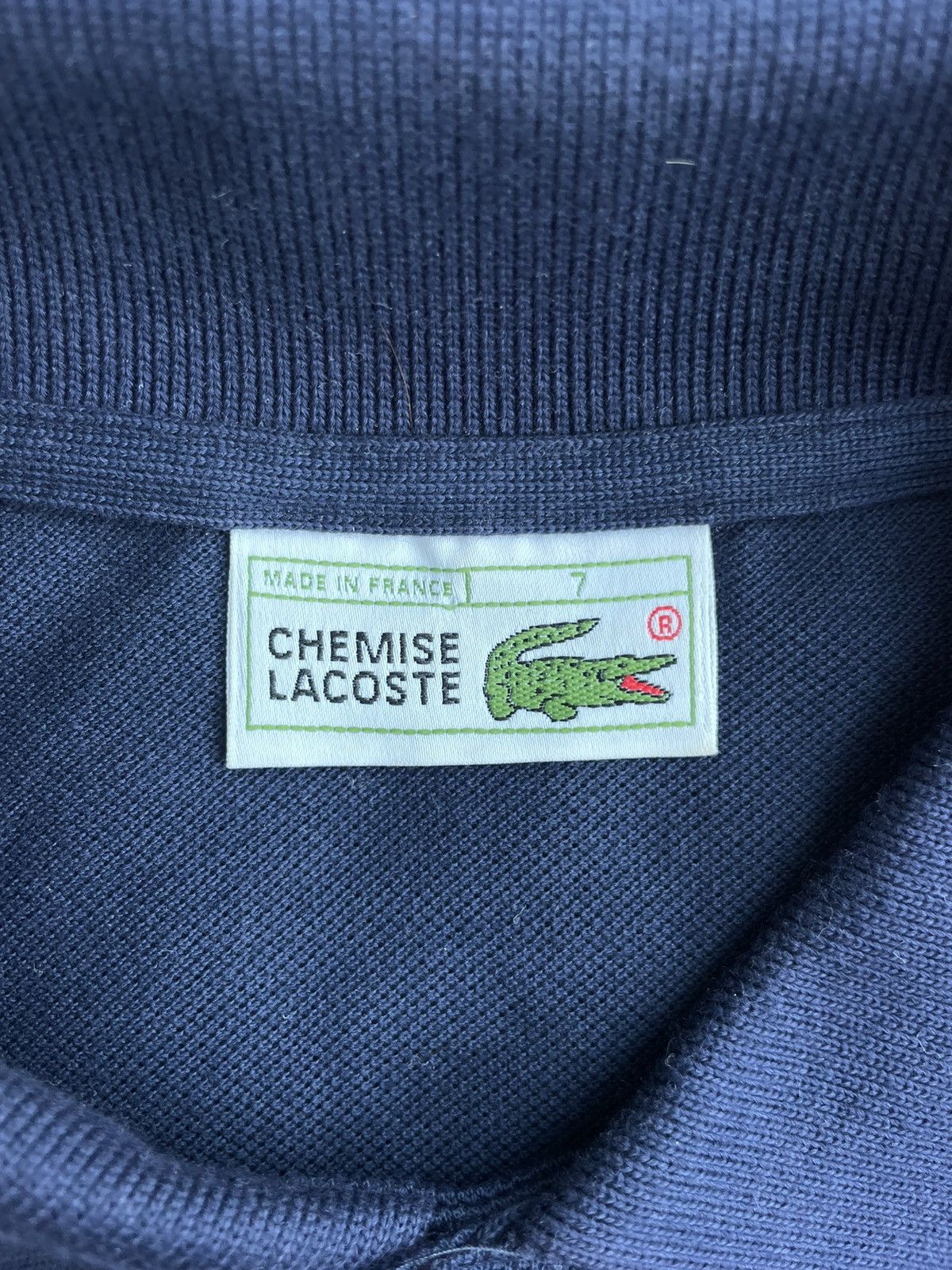 Lacoste × Vintage Vintage Lacoste Long Sleeve Polo Size US XL / EU 56 / 4 - 4 Thumbnail