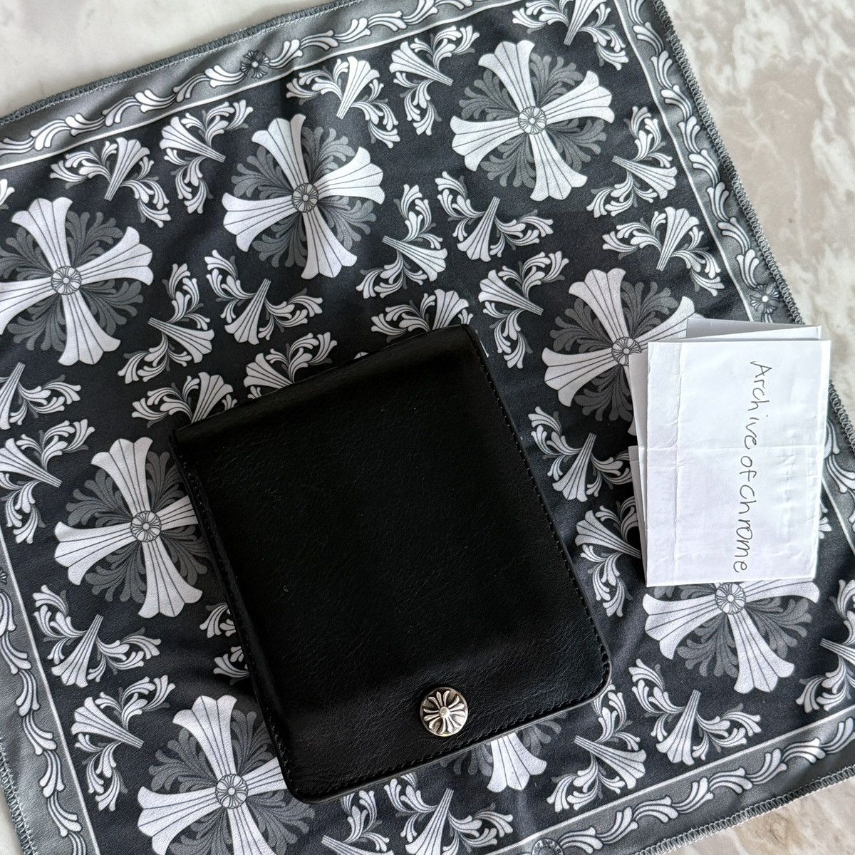 Chrome Hearts Chrome Hearts 1SNAP Button Leather Wallet Size ONE SIZE - 5 Thumbnail