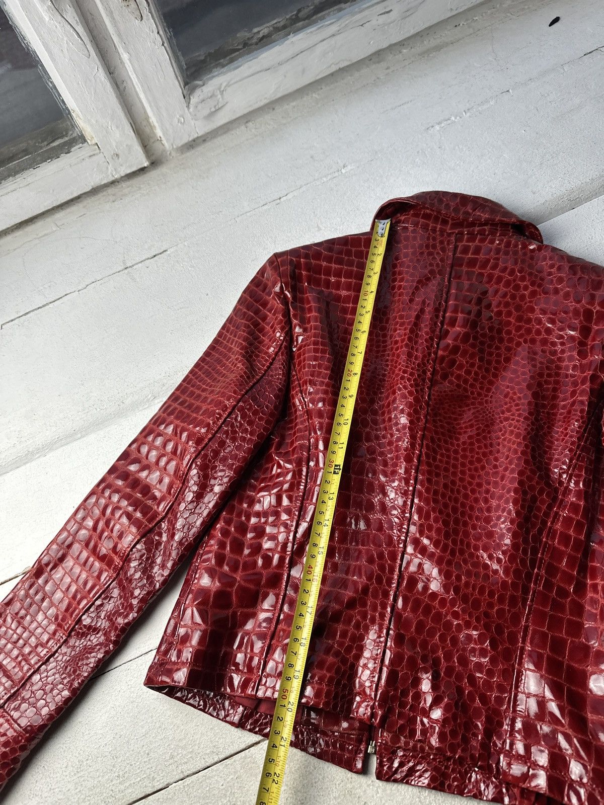 Other SEXY 18+🚨Y2K TYPE DIRTY SLIM FIT ZIP LEATHER JACKET Size S / US 4 / IT 40 - 18 Thumbnail