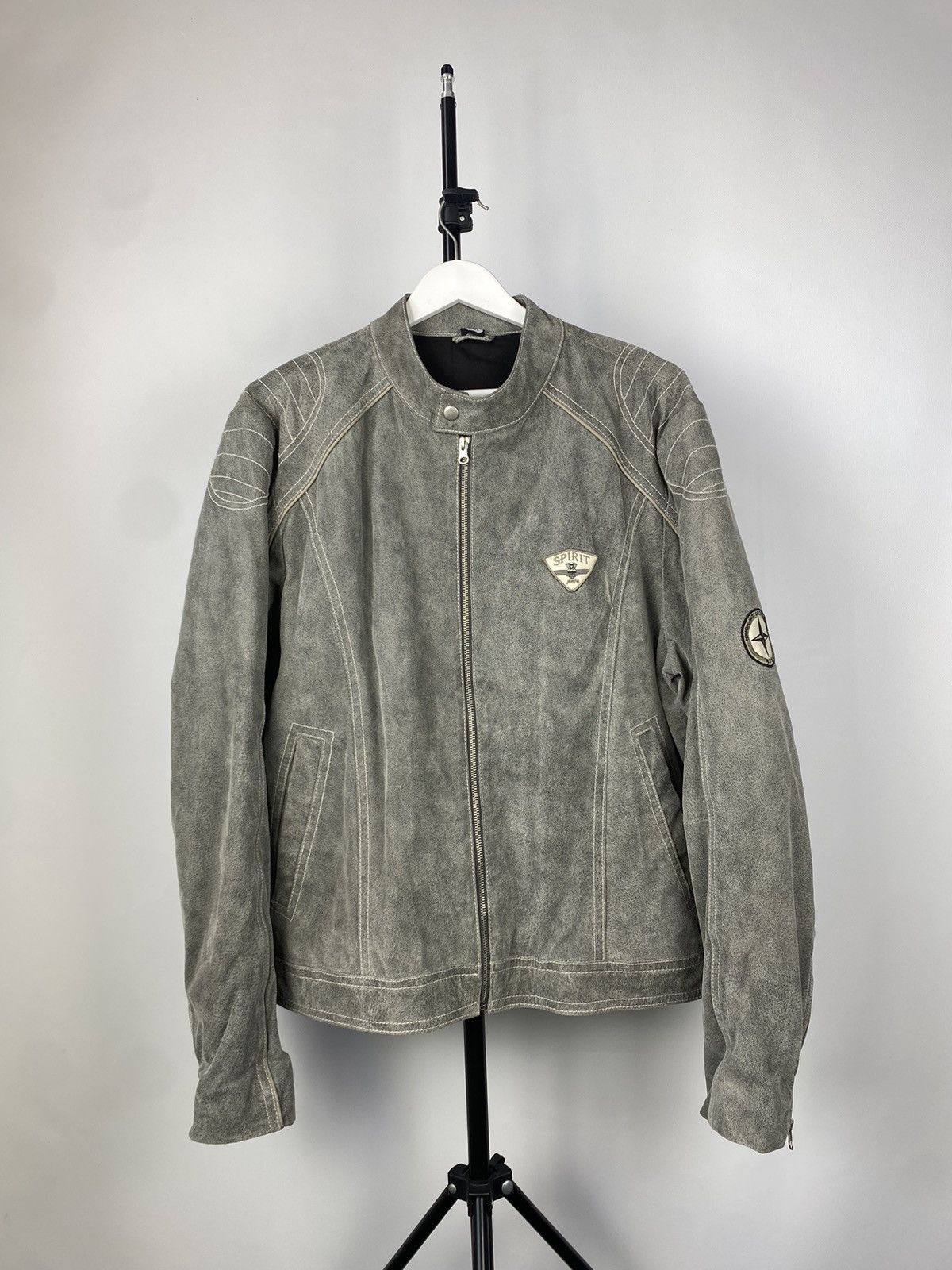 Other 🔥SPIRIT MOTORS RACING TRUE LEATHER JACKET L-XL Size US L / EU 52-54 / 3 - 1 Thumbnail