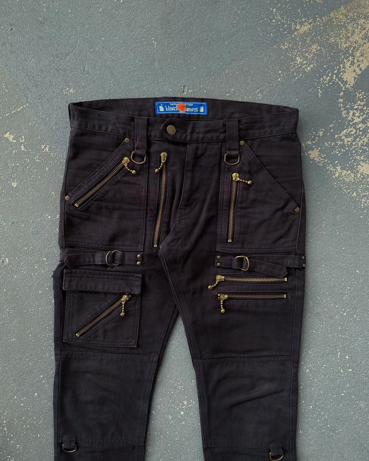 Blackmeans Blackmeans Bondage Biker Pants (Black) Size 2 Size US 30 / EU 46 - 2 Thumbnail