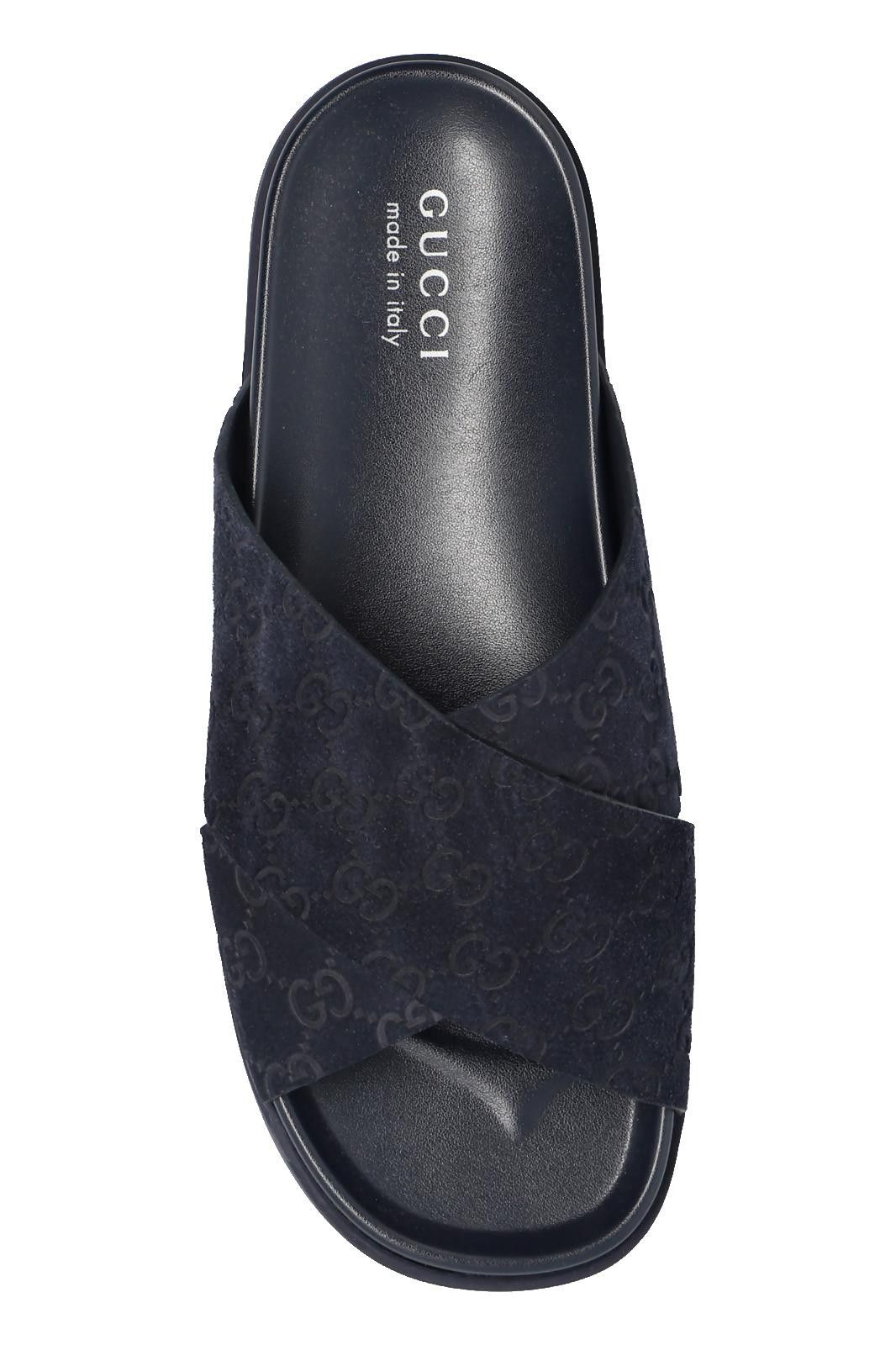 Gucci Gucci Criss Cross GG Slide Sandals Size US 6 / EU 39 - 3 Thumbnail