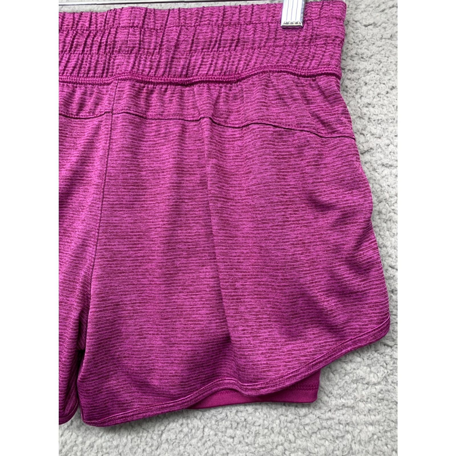 Avia Avia Women’s Athletic Running Shorts Size S Purple 2 Pockets Double Layer LOGO Size 28" / US 6 / IT 42 - 6 Thumbnail