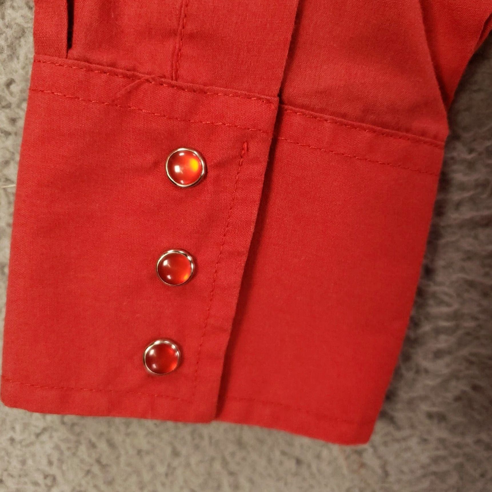 Vintage Ely Cattleman Western Pearl Snap Shirt Mens 16.5 34 Red Rodeo Cowboy Long Sleeve Size US L / EU 52-54 / 3 - 7 Thumbnail