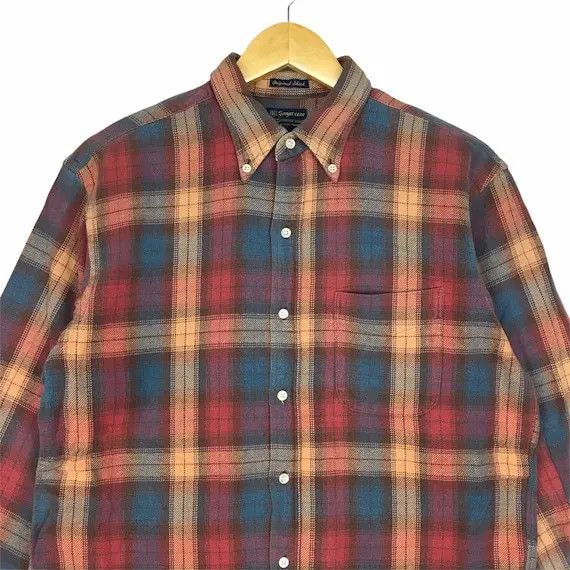 Sugar Cane Vtg SUGAR CANE Plaid Button Casual Tee Shirt Toyo Enterprise Size US L / EU 52-54 / 3 - 9 Thumbnail