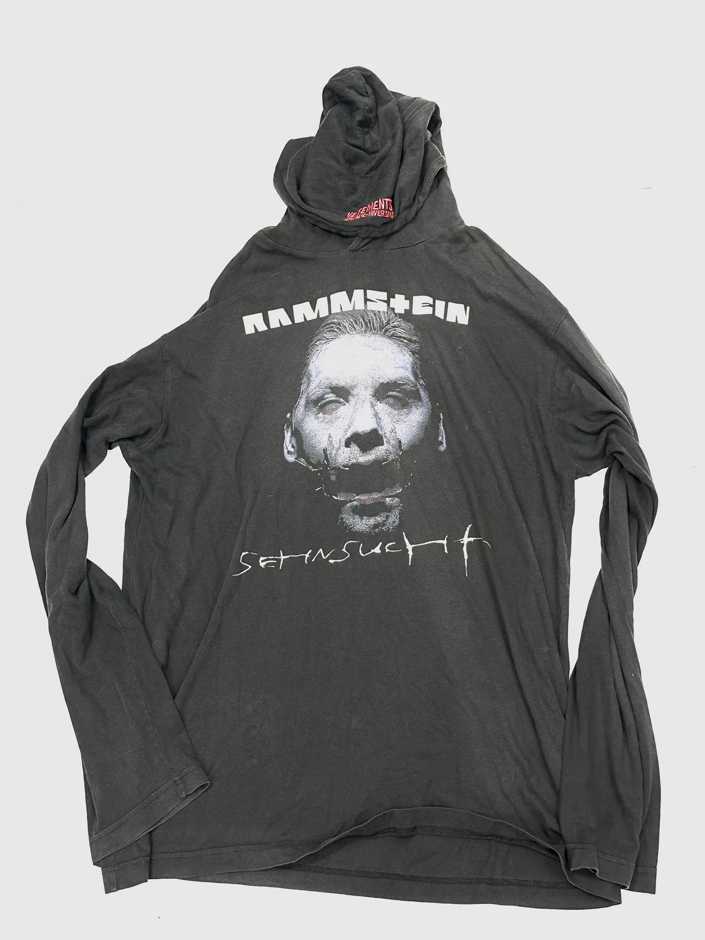 Vetements Vetements Autographed AW18 Rammstein Oversized Hoodie