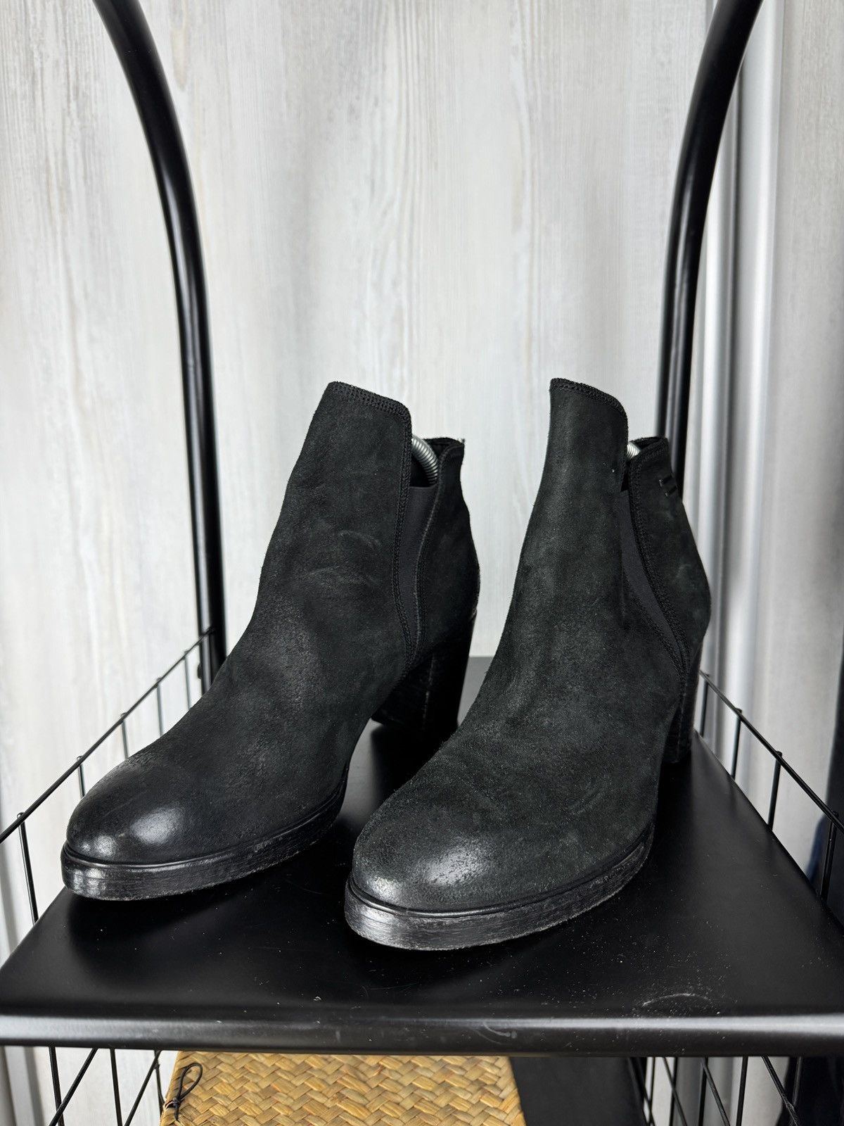 The Last Conspiracy The Last Conspiracy AASE WAXED SUEDE BLACK Ankle Boots sz 39 Size US 9 / IT 39 - 7 Thumbnail
