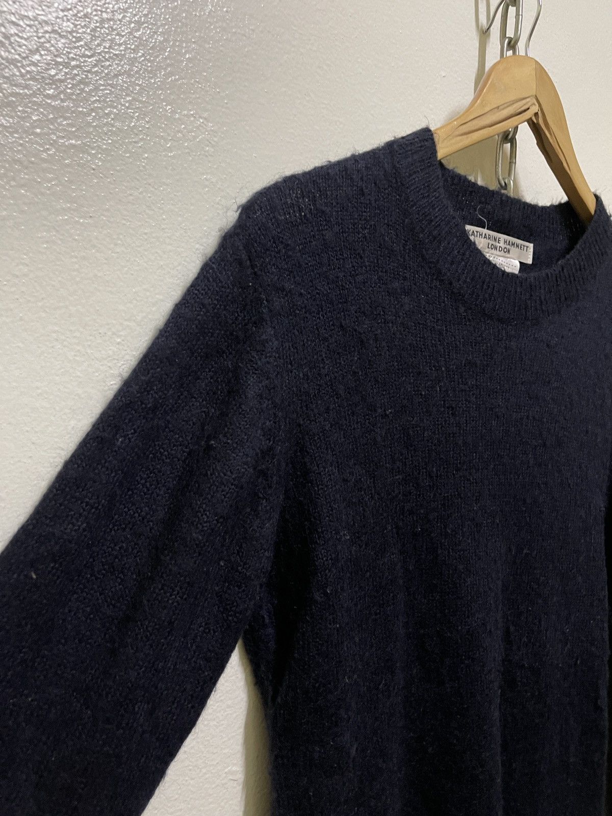 Japanese Brand Katharine Hamnett Knit Mohair Jumper Size US M / EU 48-50 / 2 - 2 Thumbnail