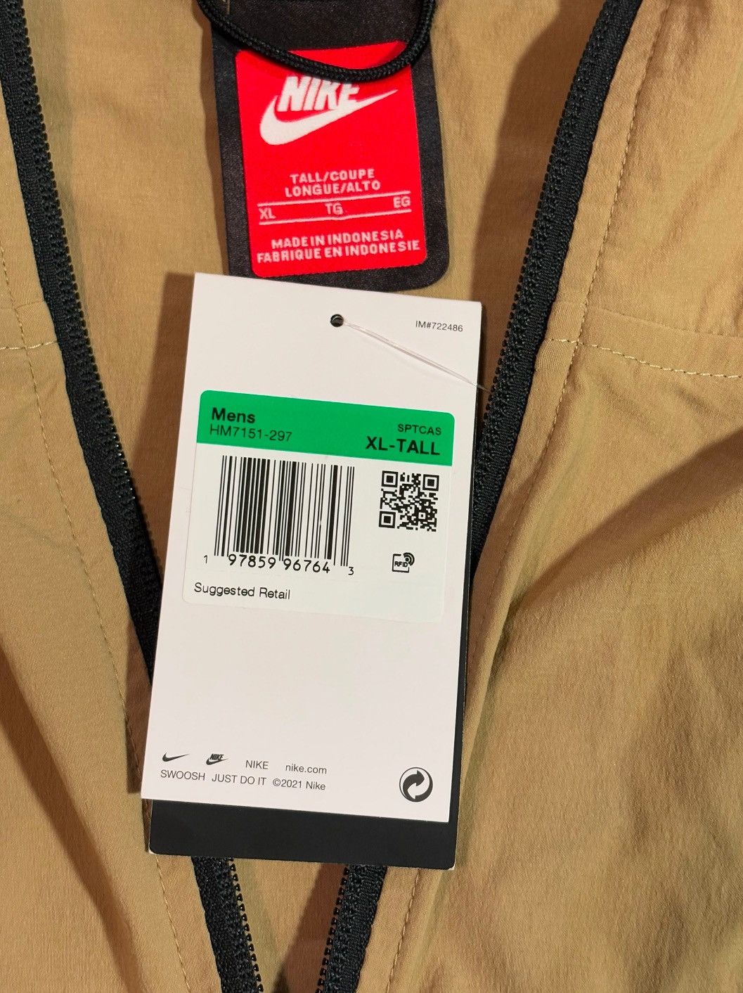 Other XLT Nike Tech Men's Woven Windrunner Jacket HM7151-297 Size US XL / EU 56 / 4 - 13 Thumbnail