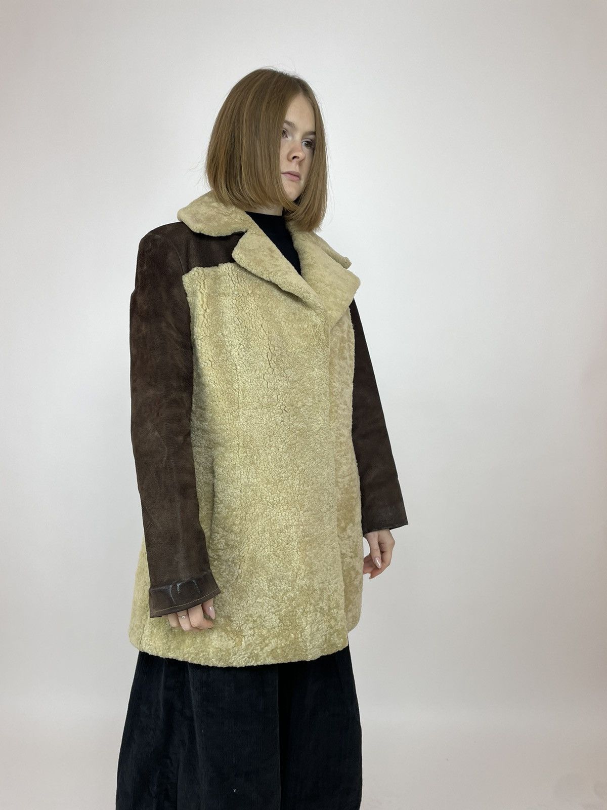 Vintage Vintage Sheepskin coat leather winter overcoat Women's Size S / US 4 / IT 40 - 4 Thumbnail