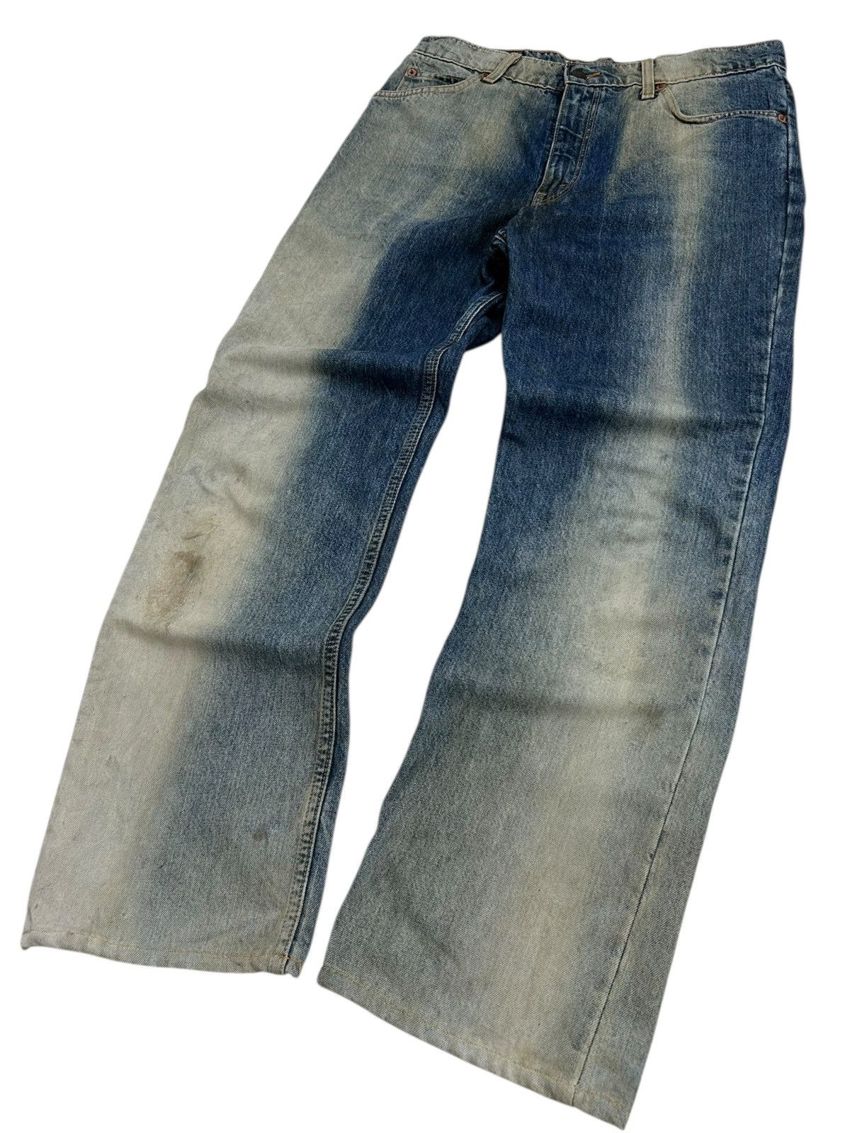 Levi's Levis Vintage Clothing 605 Orange Tag Acid Washed Distress Size US 32 / EU 48 - 3 Thumbnail