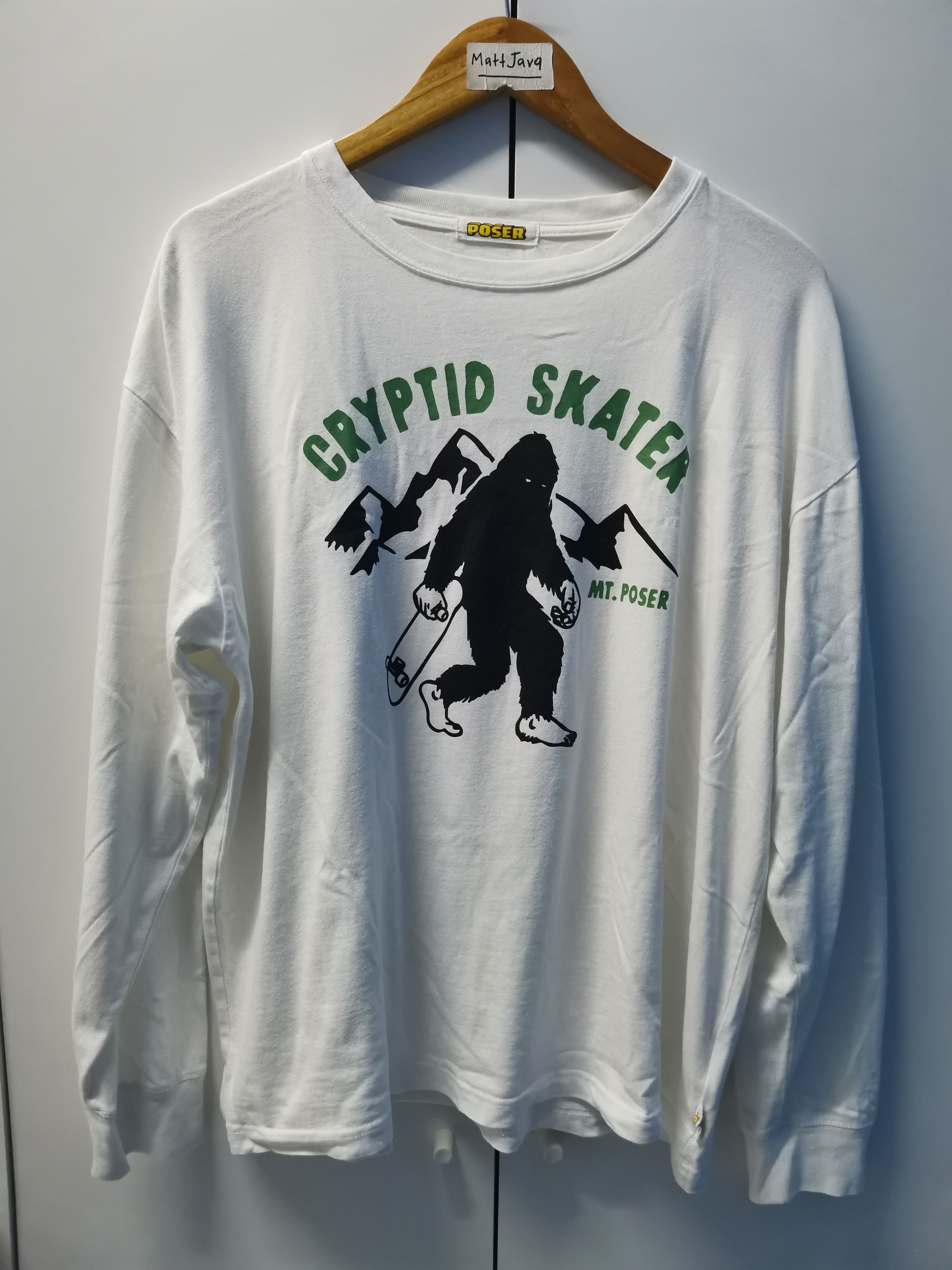 Santa Cruz Skateboards Vintage Poser Skateboard Cryptid Skater Long sleeve Bitch Size US L / EU 52-54 / 3 - 2 Thumbnail