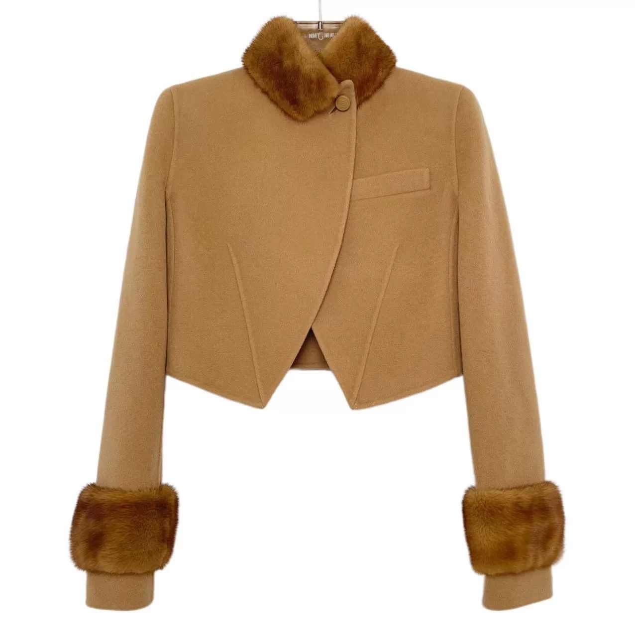 Fendi fendi cashmere coat with mink fur trim Size US S / EU 44-46 / 1 - 1 Thumbnail