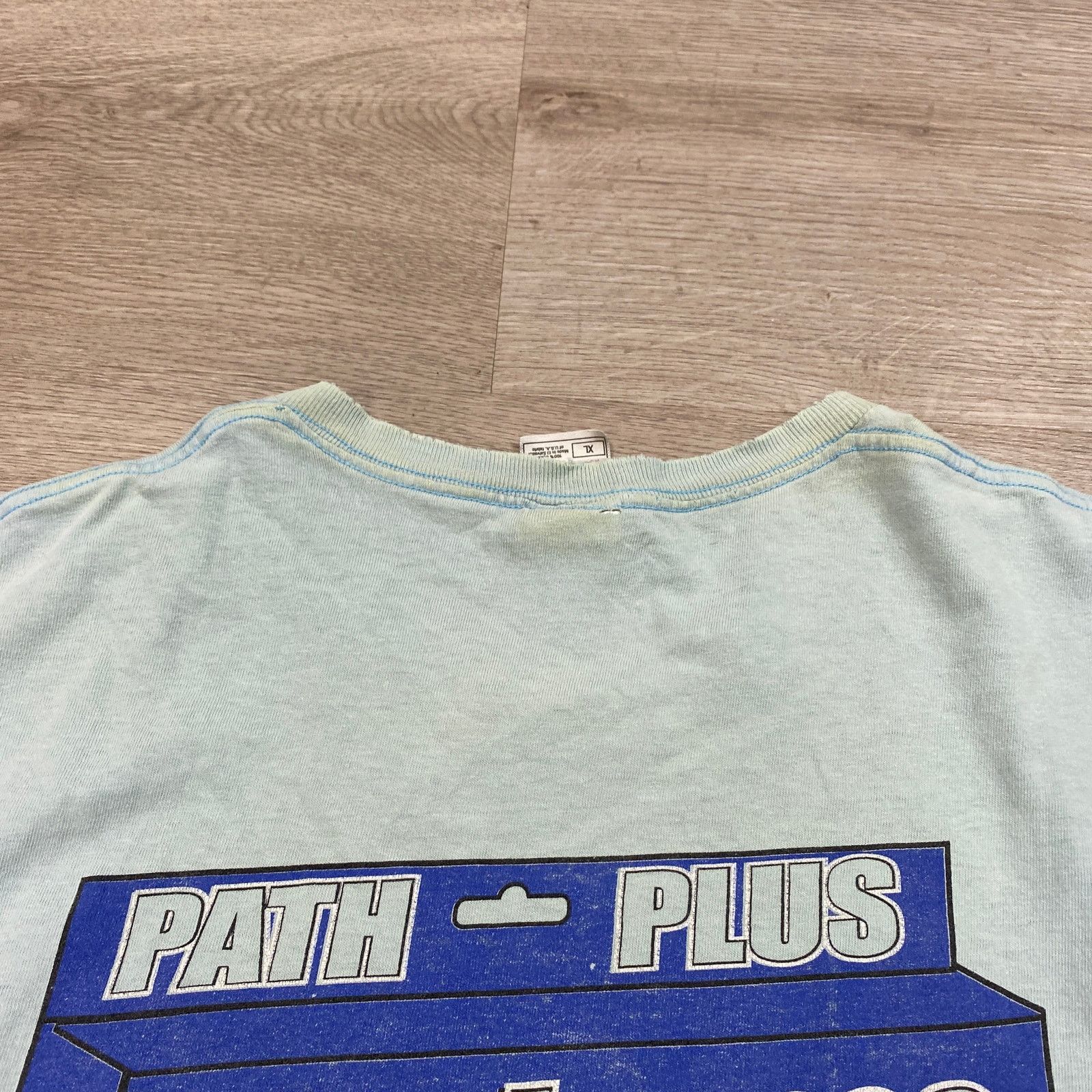 Fruit Of The Loom × Vintage Vintage 90s Path Plus Abstinence Funny Tee Shirt Men's XL Size US XL / EU 56 / 4 - 11 Thumbnail