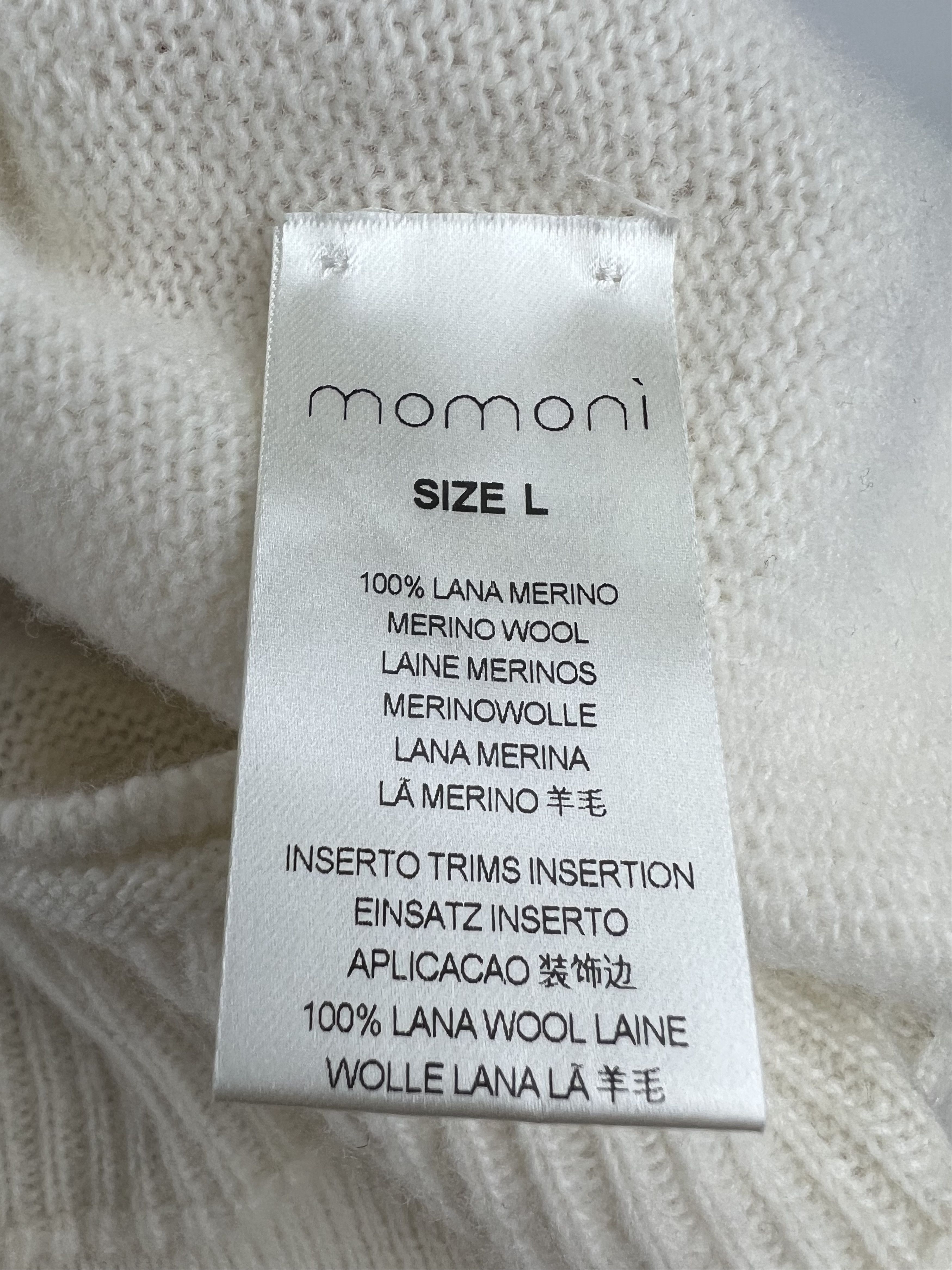 Other Momoni Ivory 100% Merino Wool Crew Neck Sweater Size L Size L / US 10 / IT 46 - 11 Thumbnail