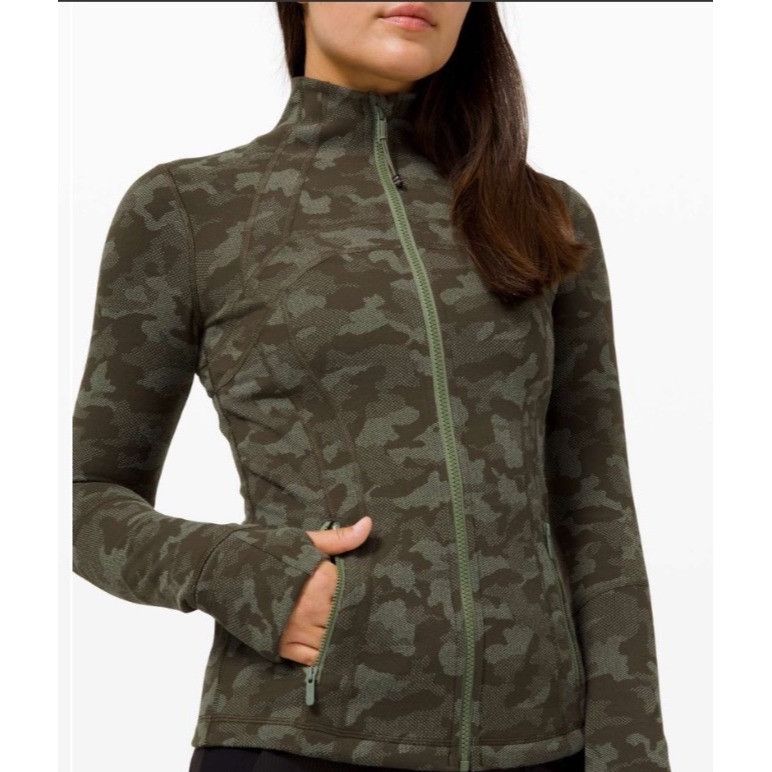 Lululemon Lululemon Define Jacket LuonHeritage Camo Dark Olive Green T Size XS / US 0-2 / IT 36-38 - 3 Thumbnail