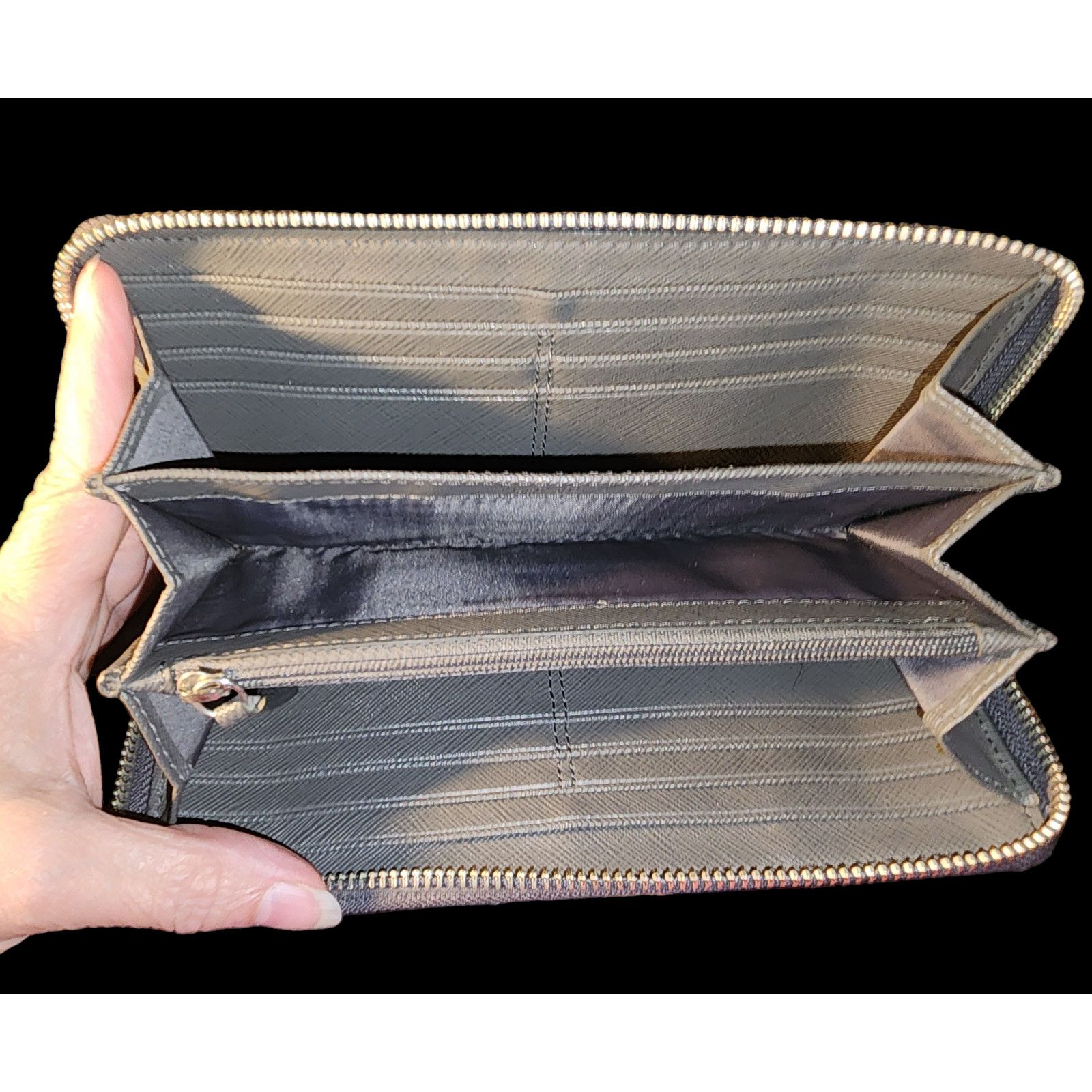 Coach Coach Madison Maggie Hobo Bag Gunmetal gray leather wallet Size ONE SIZE - 8 Thumbnail