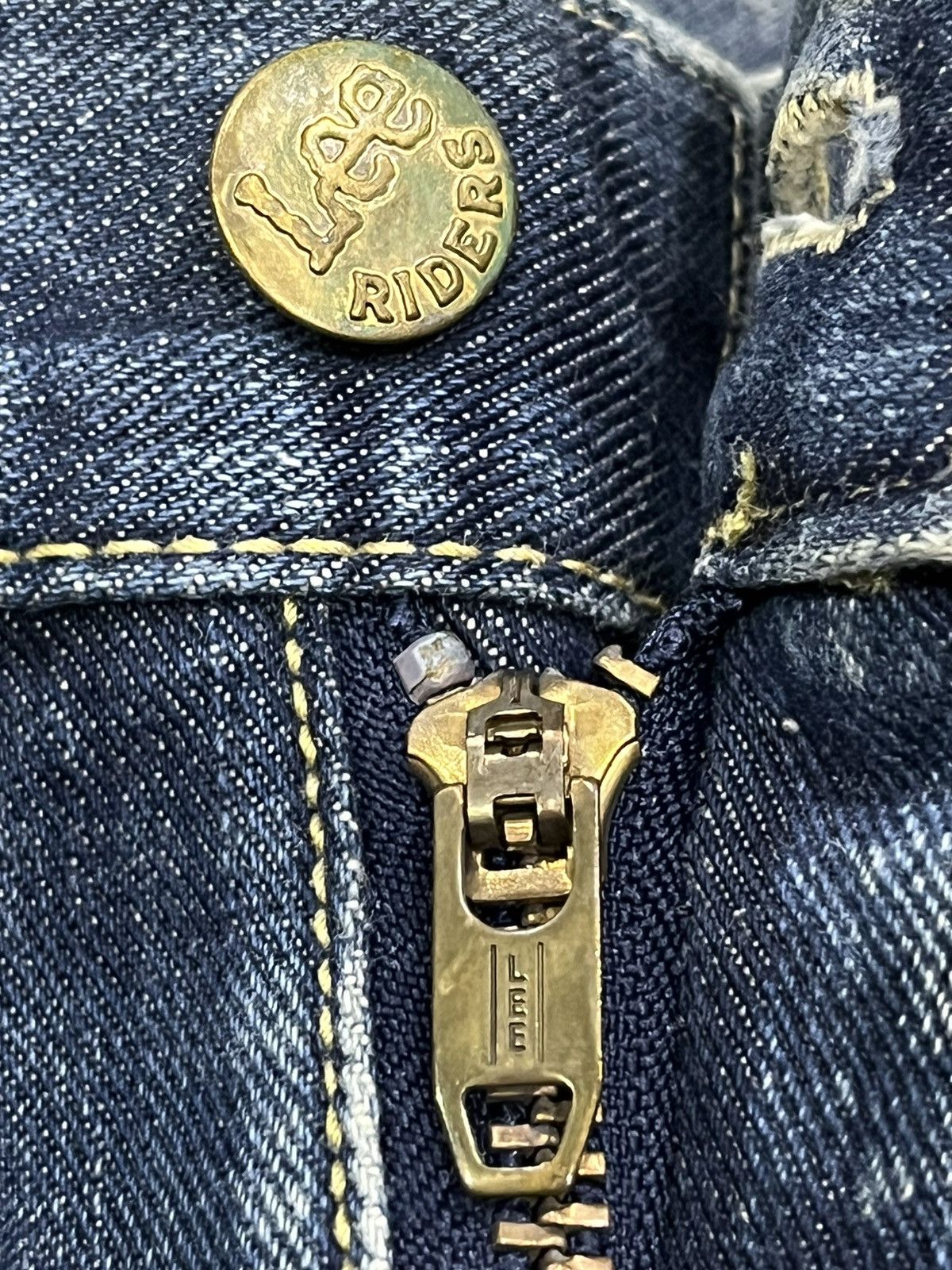 Lee × Midnight Organic 🔥Vtg LEE Thrashed Patina Stain Mudwash FLARE Organic Jeans Size US 30 / EU 46 - 20 Thumbnail