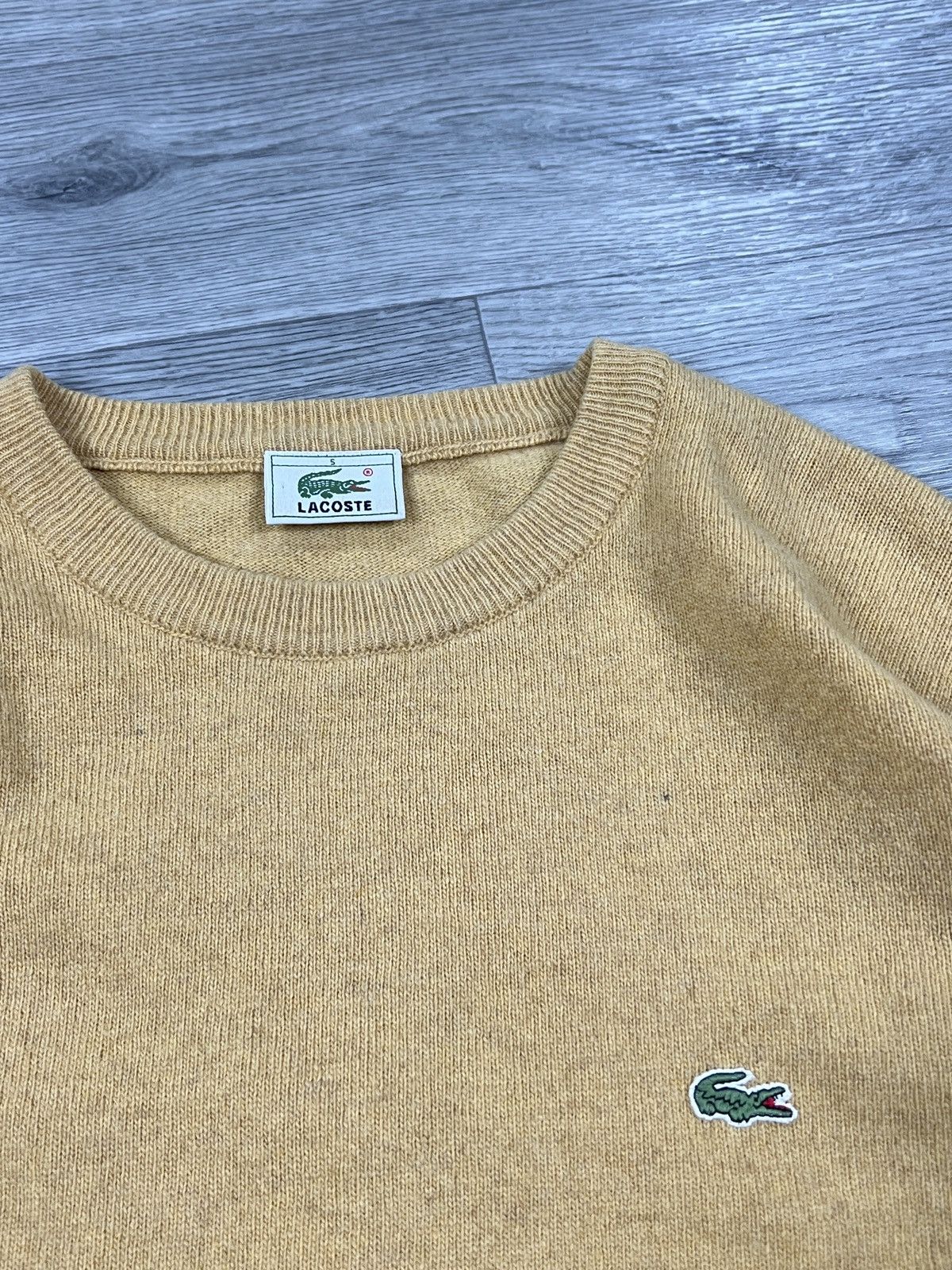 Lacoste Lacoste Vintage Sweater Knit Casual Yellow 90s Men’s Size M Size US M / EU 48-50 / 2 - 3 Thumbnail