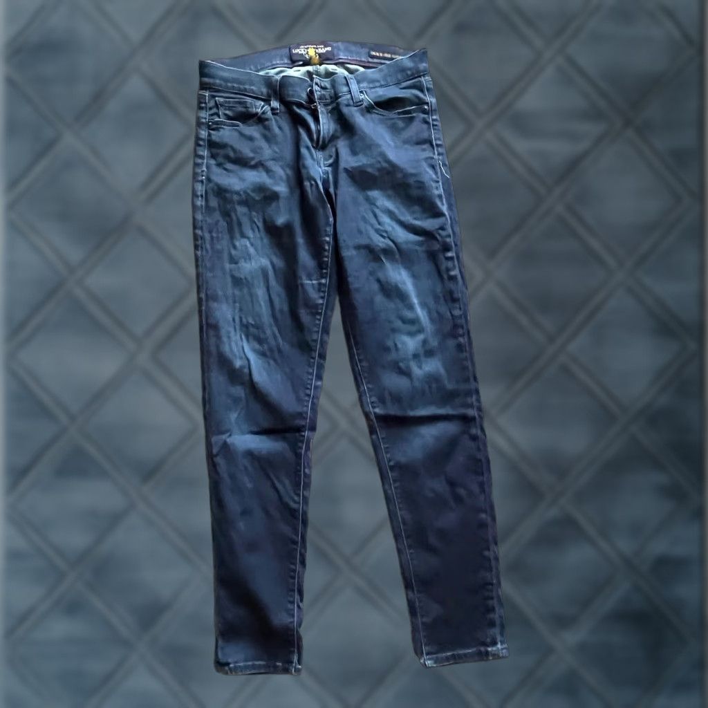 Lucky Brand Lucky Brand Jeans Women Skinny 6 Regular 28/29 Blue Dark Denim Inseam 29 Vintage No Womens Jeans Size 28" / US 6 / IT 42 - 1 Thumbnail