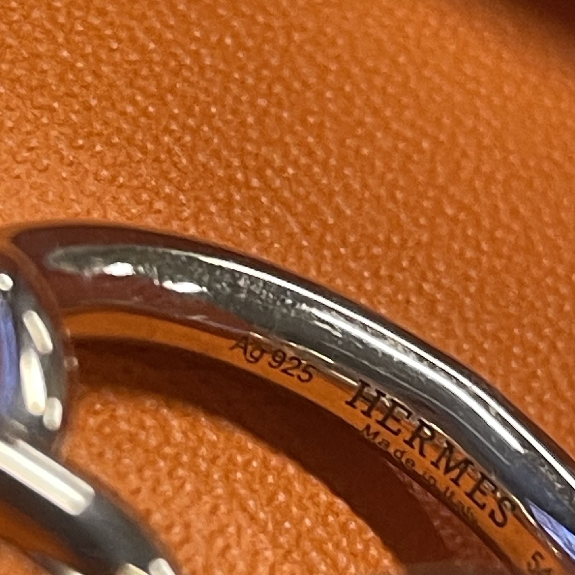 Hermes Hermès Sterling Silver Chaîne DAncre Ring Size 54 AG925 Made Size ONE SIZE - 5 Thumbnail