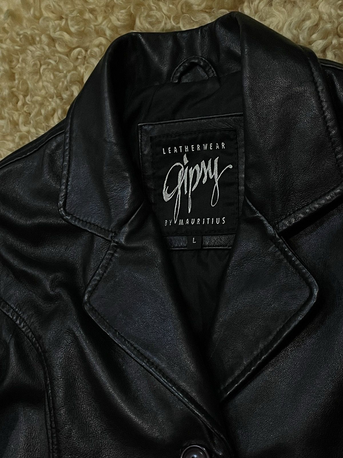 Gypsy Vintage Archive Gipsy leather coat blazer Jacket YK2 Size L / US 10 / IT 46 - 3 Thumbnail