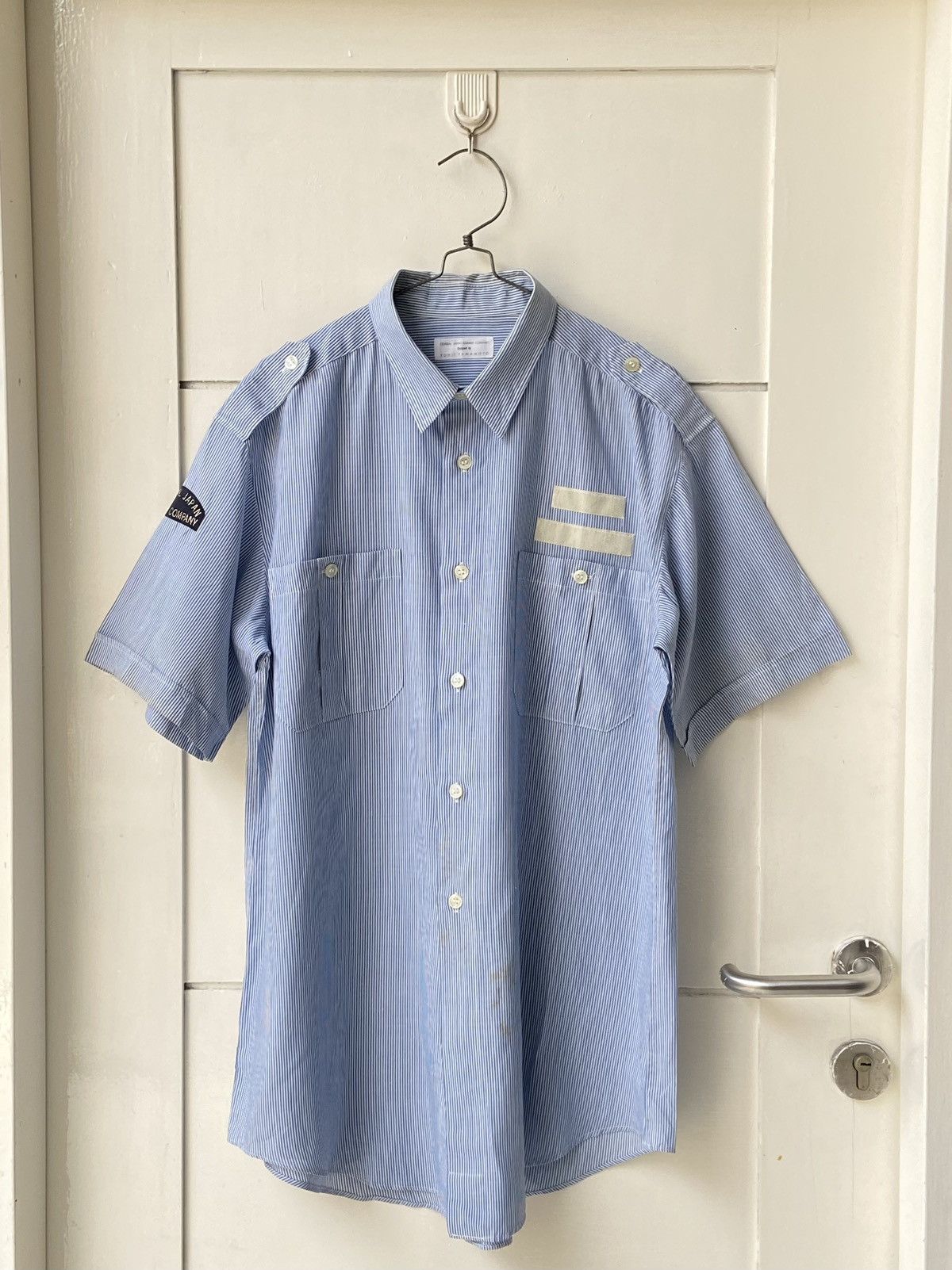 YOHJI YAMAMOTO Blue Striped Shirt