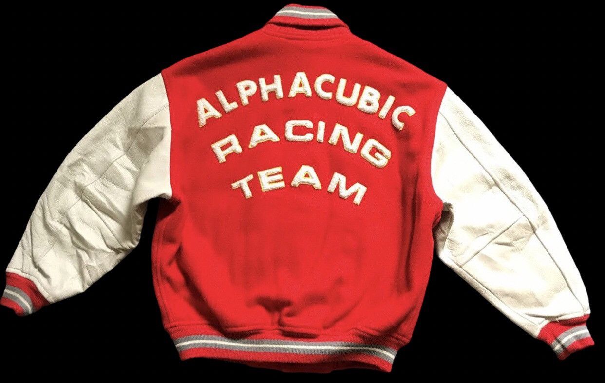 Japanese Brand JW3 Vintage ALPHA CUBIC RACING TEAM Japan Varsity Jacket Size US S / EU 44-46 / 1 - 2 Thumbnail