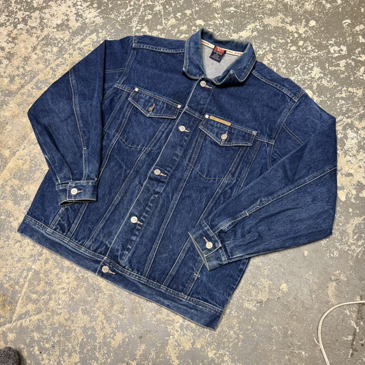 Levi's Vintage Pure Player Y2K Denim Trucker Jacket USA Dark Wash Size US M / EU 48-50 / 2 - 2 Thumbnail