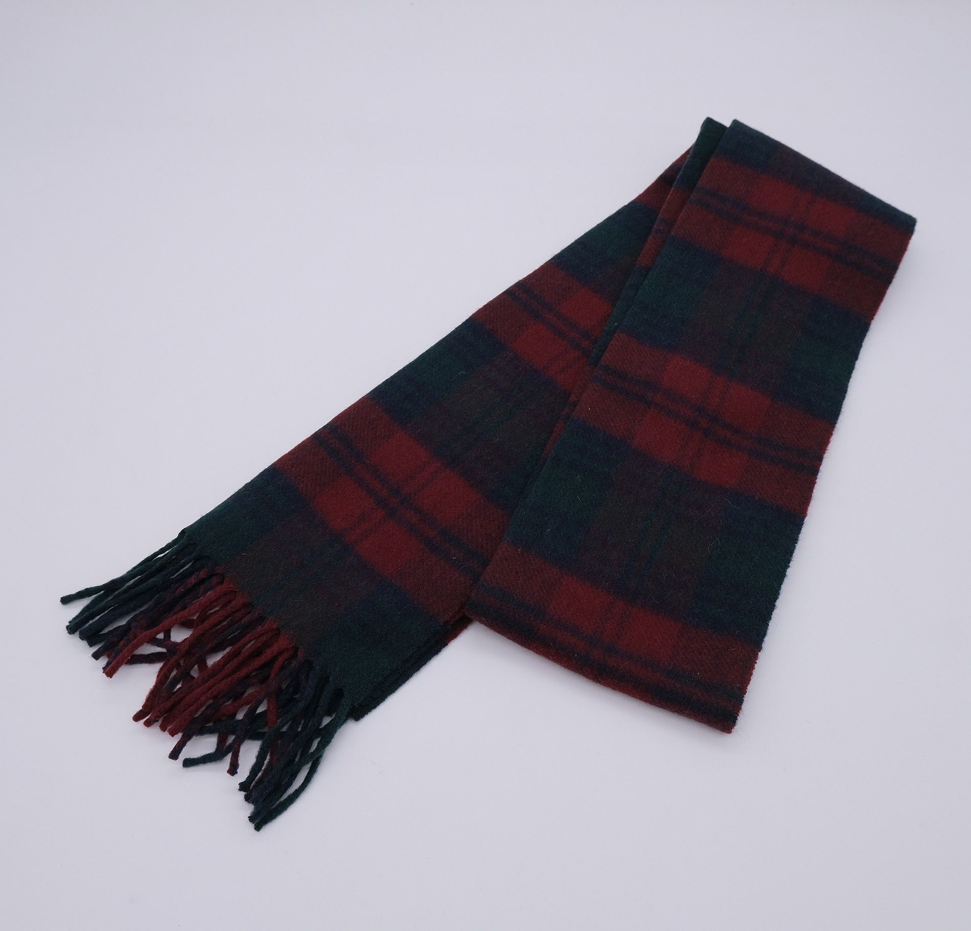 Johnstons Of Elgin Johnston's of Elgin, green-red-blue scarf, cashmere wool Size ONE SIZE - 1 Thumbnail