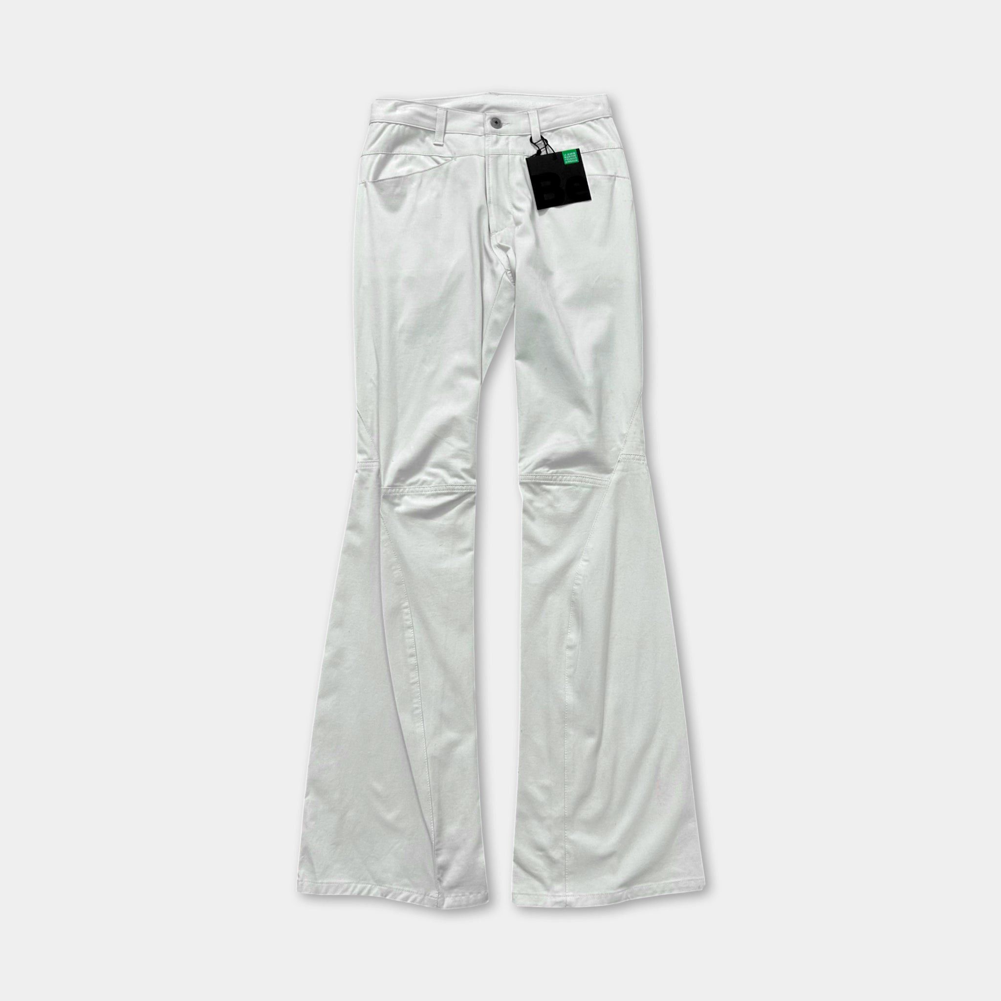 Marithe + Francois Girbaud Marithé + François Girbaud White Nylon Flared Pants Size 27" / US 4 / IT 40 - 1 Thumbnail