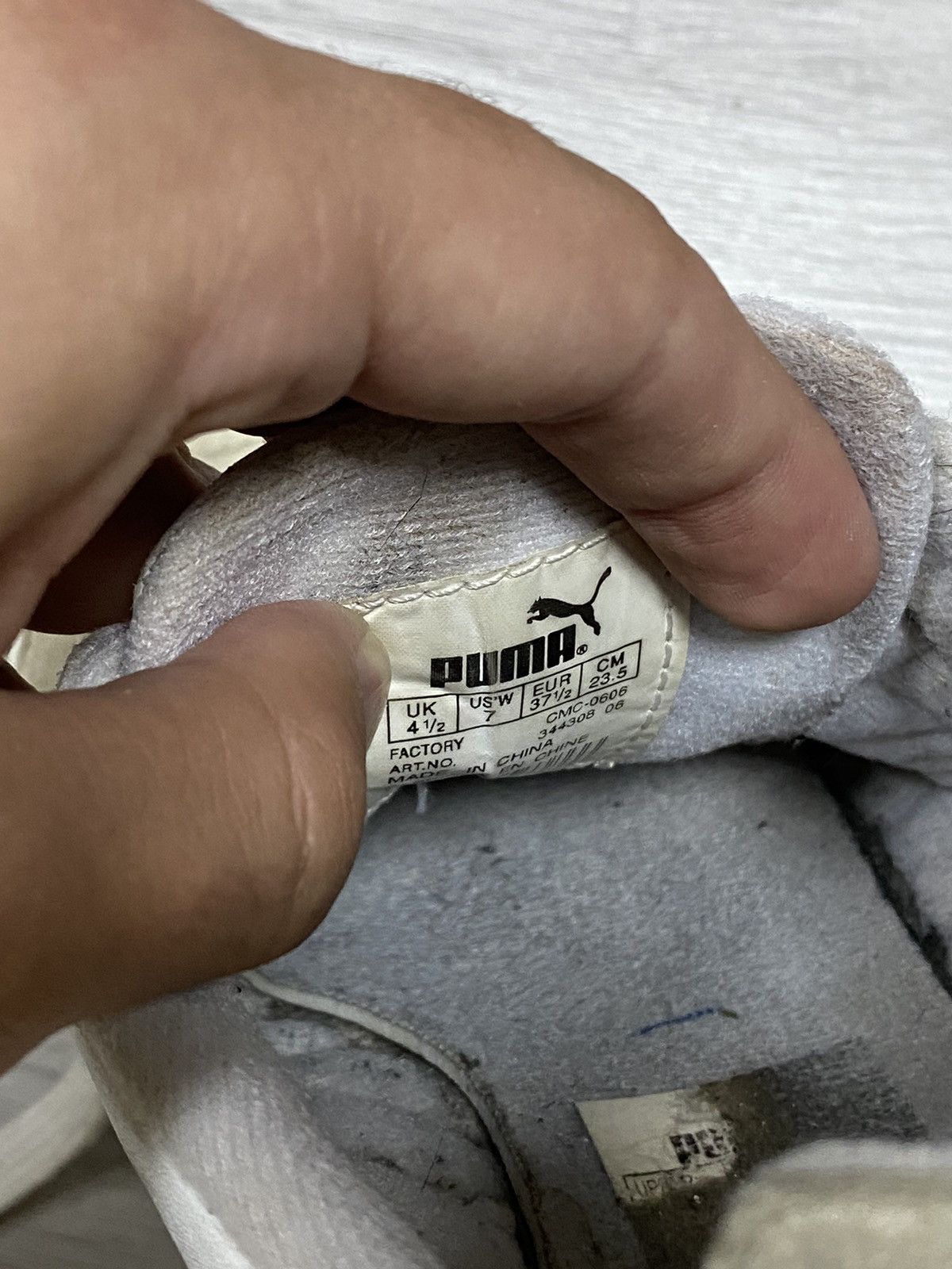 Puma Puma big logo sneakers leather Size US 7 / IT 37 - 3 Thumbnail