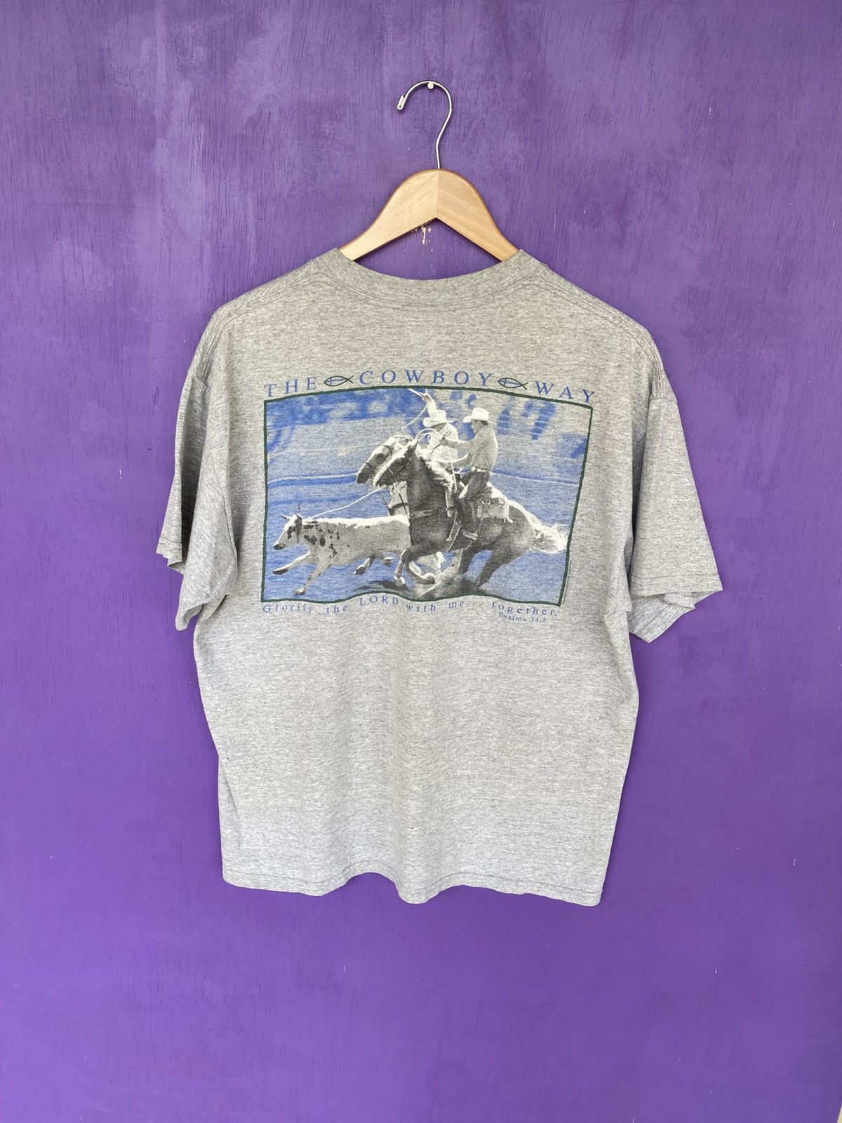 Other Vintage 00s Cowboy brand jesus tee Size US L / EU 52-54 / 3 - 2 Thumbnail
