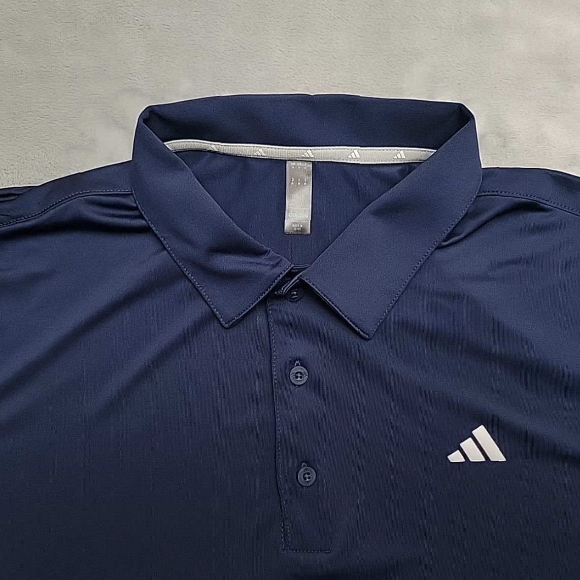 Adidas Adidas Shirt Men XL M Navy Performance Stretch Polo UPF 50 Sun Protection NEW Size US M / EU 48-50 / 2 - 2 Thumbnail
