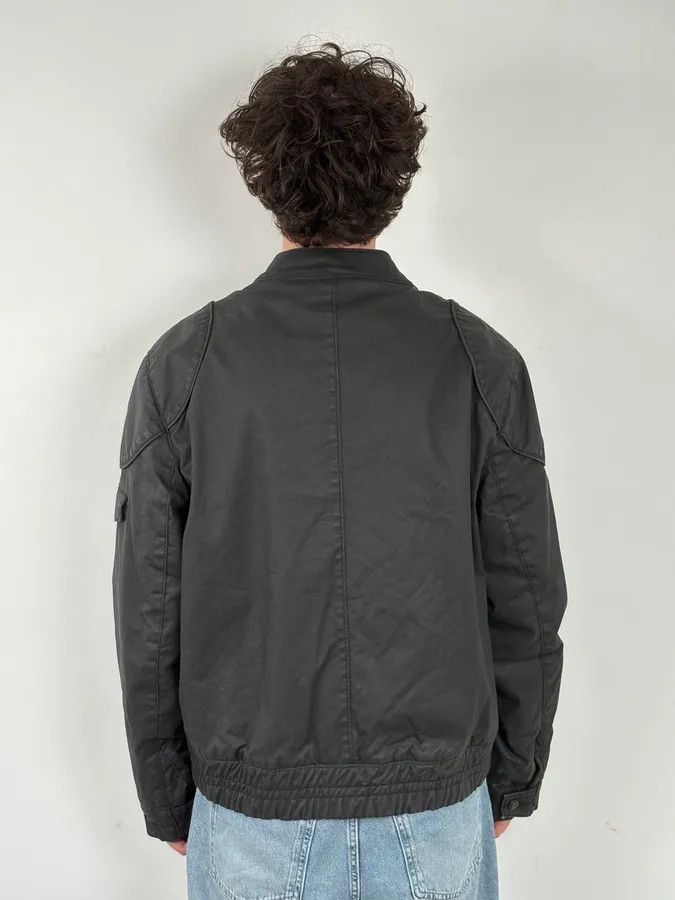 Vintage 2010s Black Nylon Bomber Multi-Zip Jacket Size US L / EU 52-54 / 3 - 3 Thumbnail