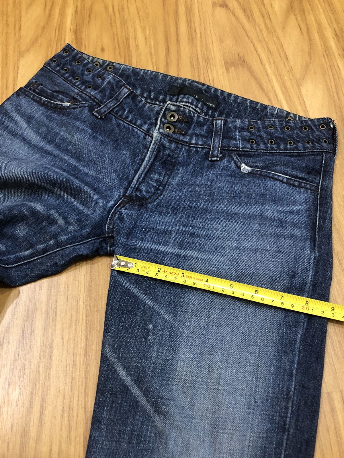 Japanese Brand Made in Japan Agosto Studded Denim Pant Size US 30 / EU 46 - 17 Thumbnail