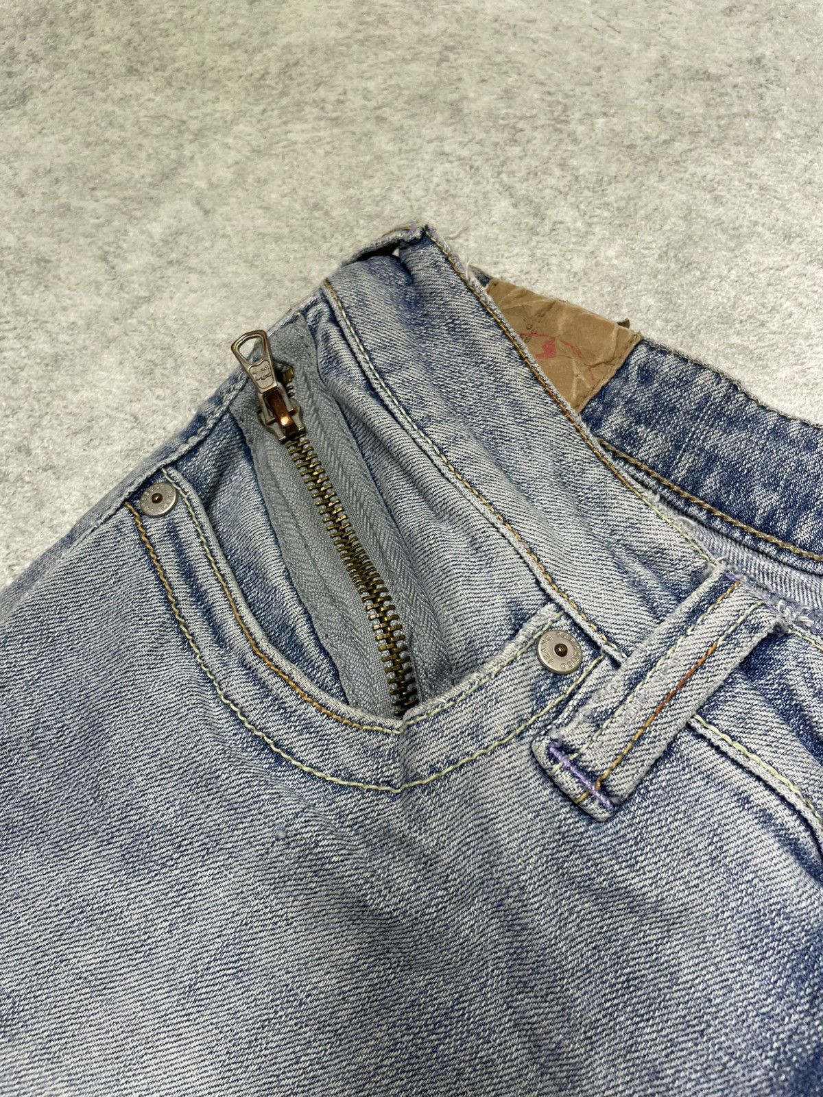 If Six Was Nine × Le Grande Bleu (L.G.B.) Distressed Ifsixwasnine Style Flare Denim Rockstar Grail LGB Size US 29 - 5 Thumbnail
