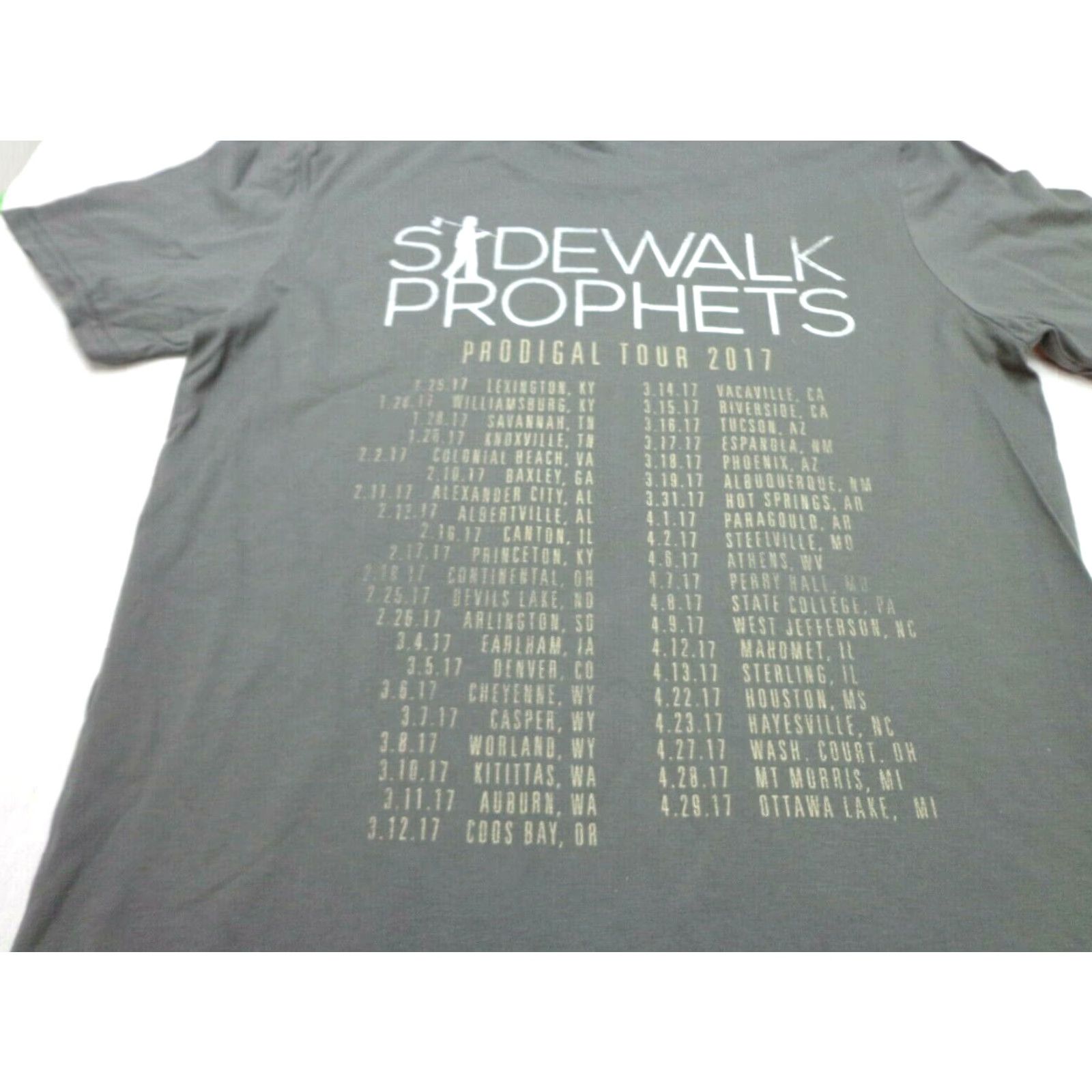 Anvil VINTAGE The Sidewalk Prophets 2017 Prodigal Tour Gray Concert T Shirt MEDIUM DEFECT Men Shirt M Gray Band 90s? Size US M / EU 48-50 / 2 - 2 Thumbnail