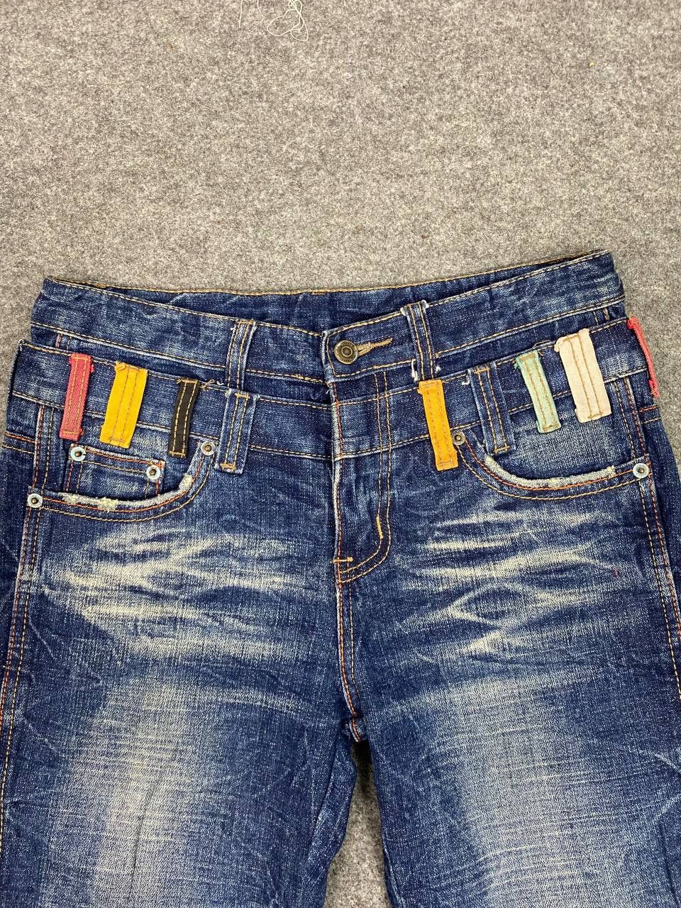 Japanese Brand vintage japanese brands double waist denim nice design Size US 32 / EU 48 - 9 Thumbnail