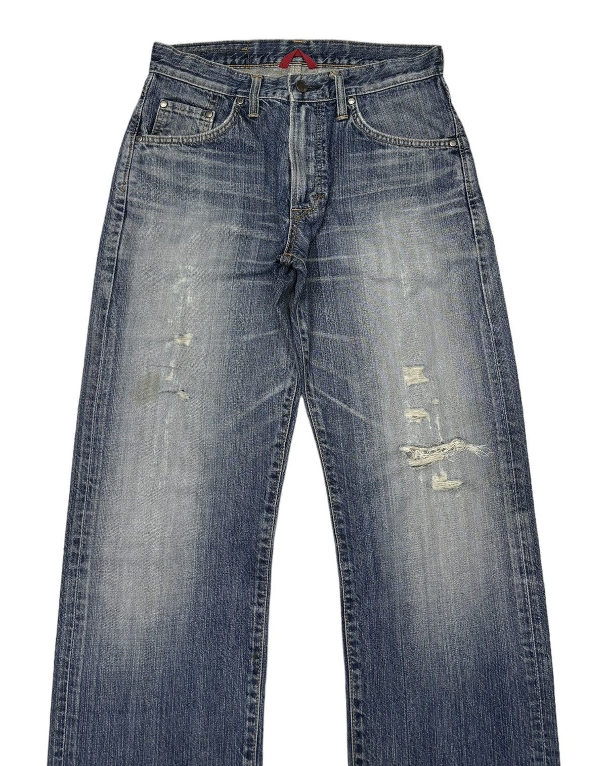Edwin 🔥EDWIN 503s W-SWELL STITCHED BAGGY DENIM JEANS Size US 30 / EU 46 - 3 Thumbnail