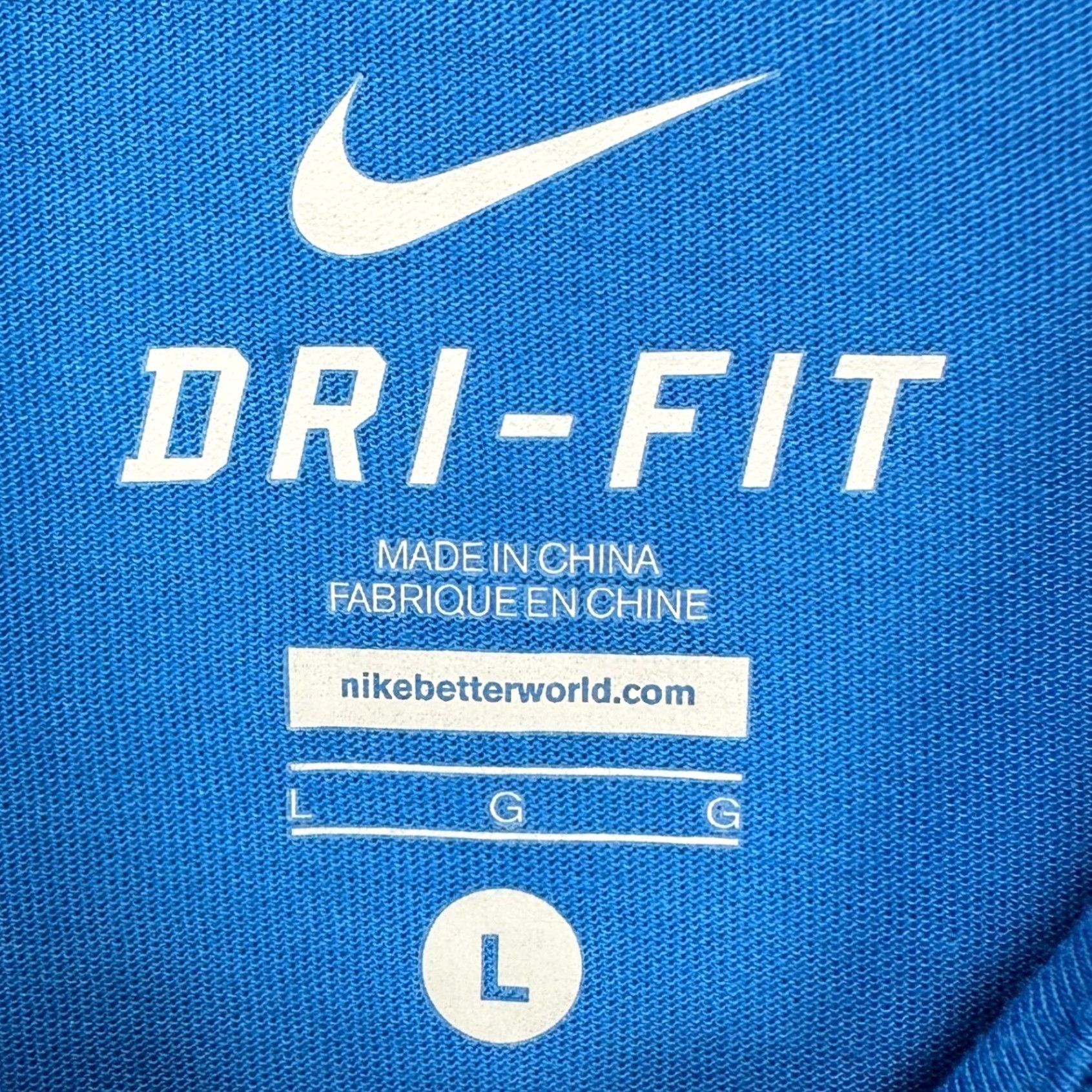 Nike Nike Dri-Fit Shirt Golf Polo Mens Large Blue Rugby Short Sleeve Outdoor Athletic Size US L / EU 52-54 / 3 - 4 Thumbnail