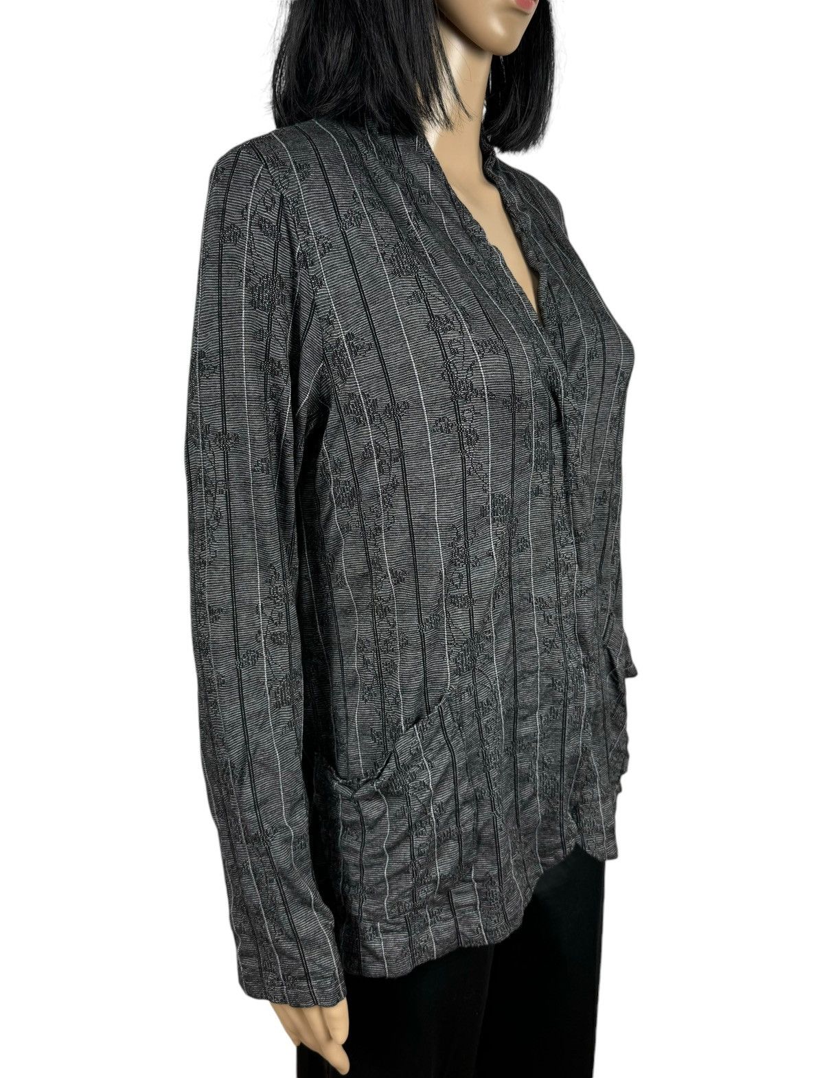 Designer Hindahl & Skudelny Embroidered Cotton Blazer Avant Garde M Size M / US 6-8 / IT 42-44 - 3 Thumbnail